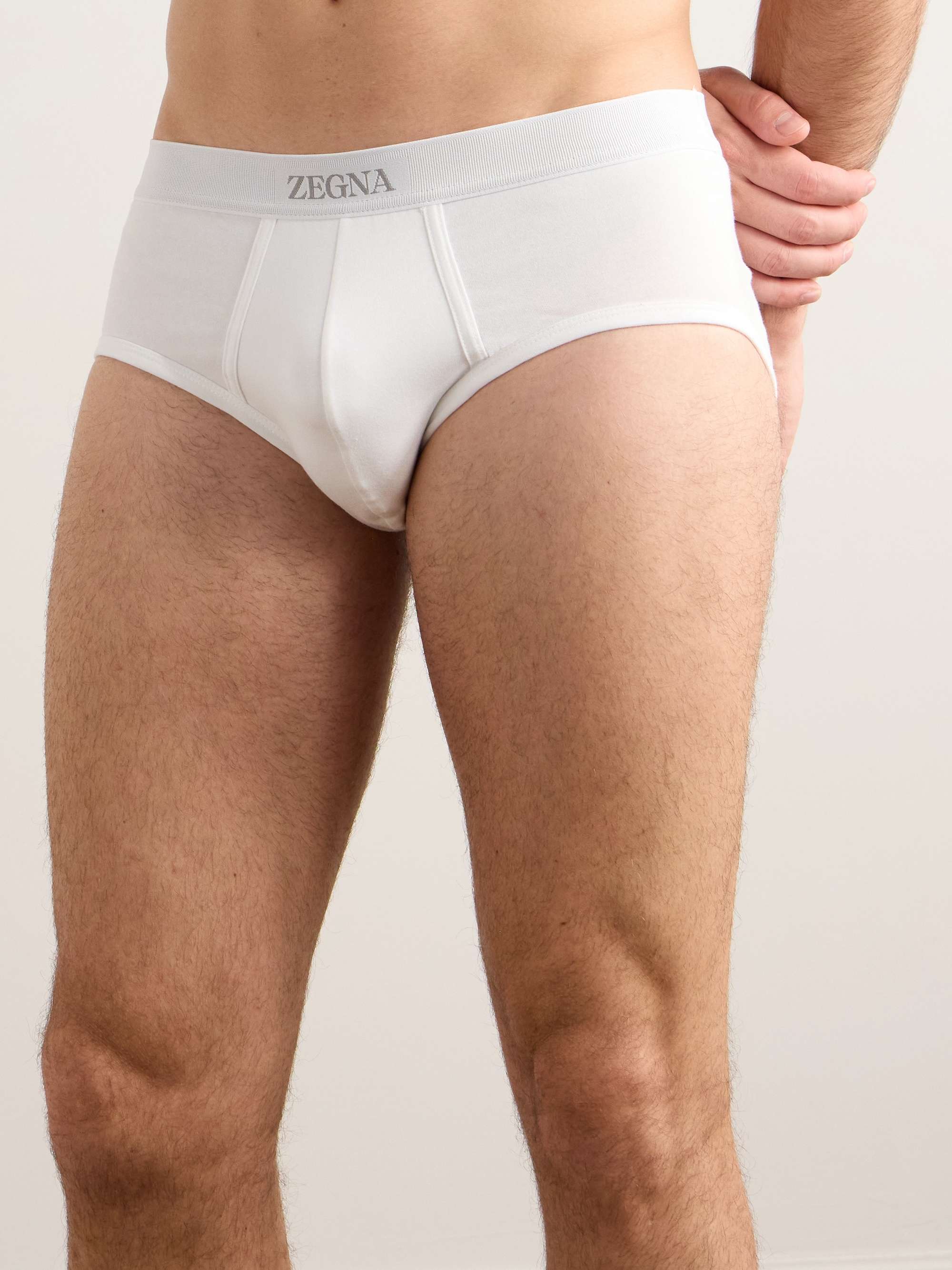 Stretch-Cotton Briefs view