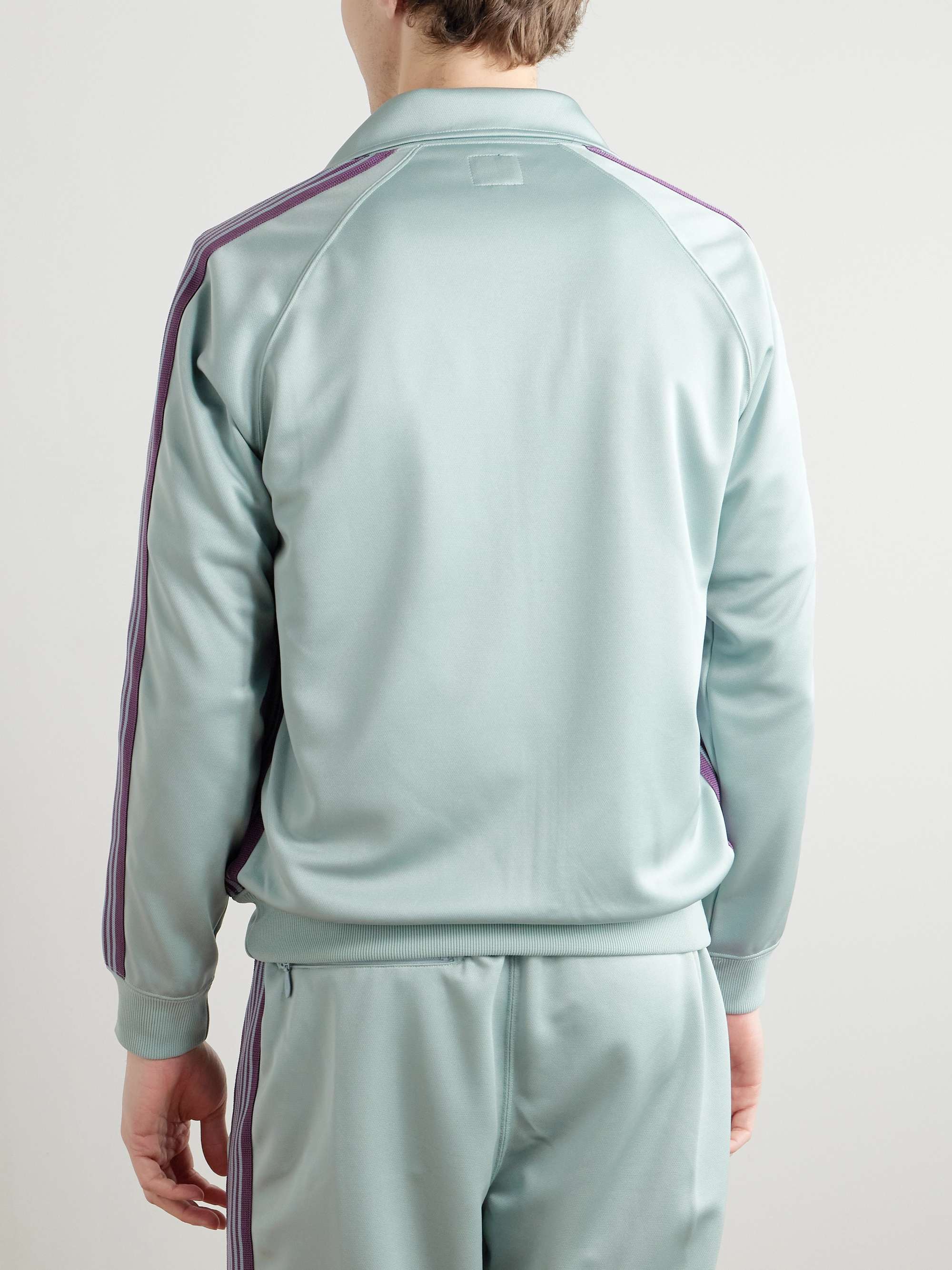 Webbing-Trimmed Logo-Embroidered Tech-Jersey Track Jacket view
