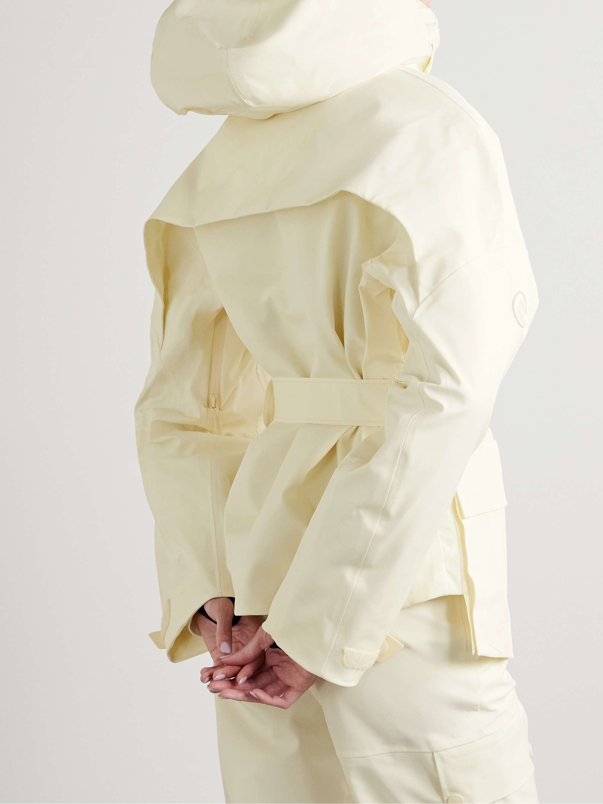 Tignes hooded belted ski jacket view