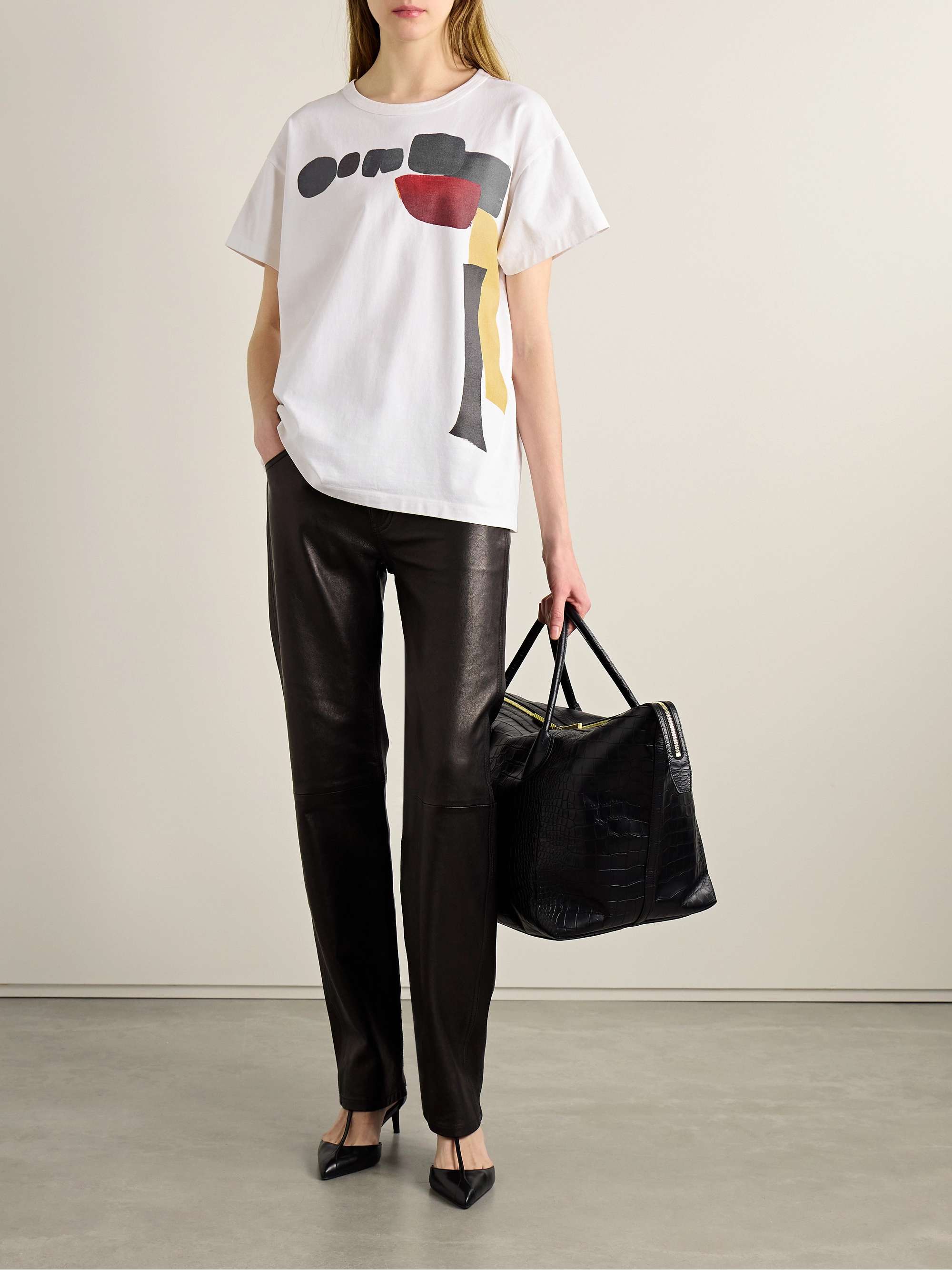 Maeve printed cotton-jersey T-shirt view