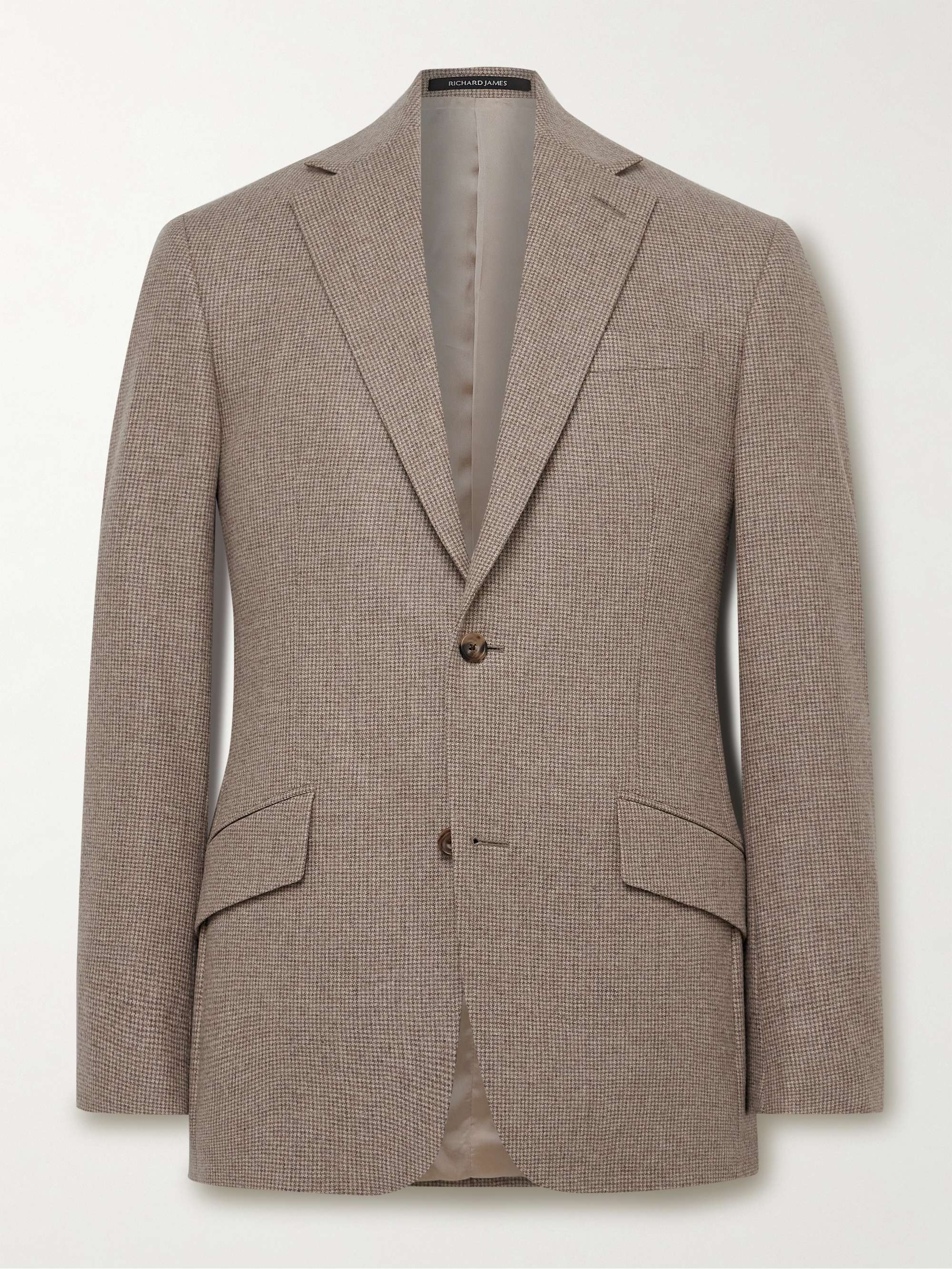 Hyde Slim-Fit Puppytooth Wool Blazer view