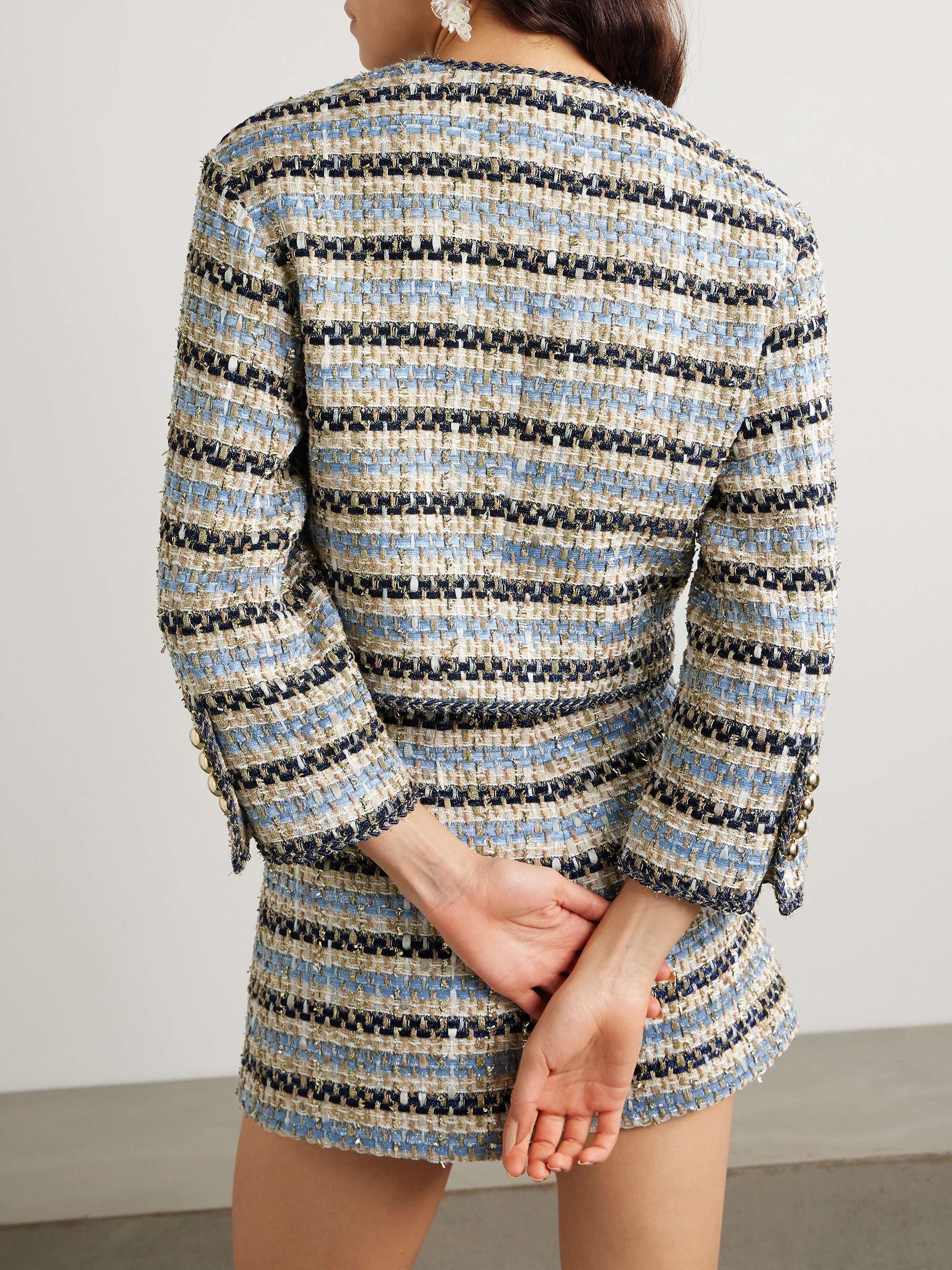Sumira metallic tweed jacket view