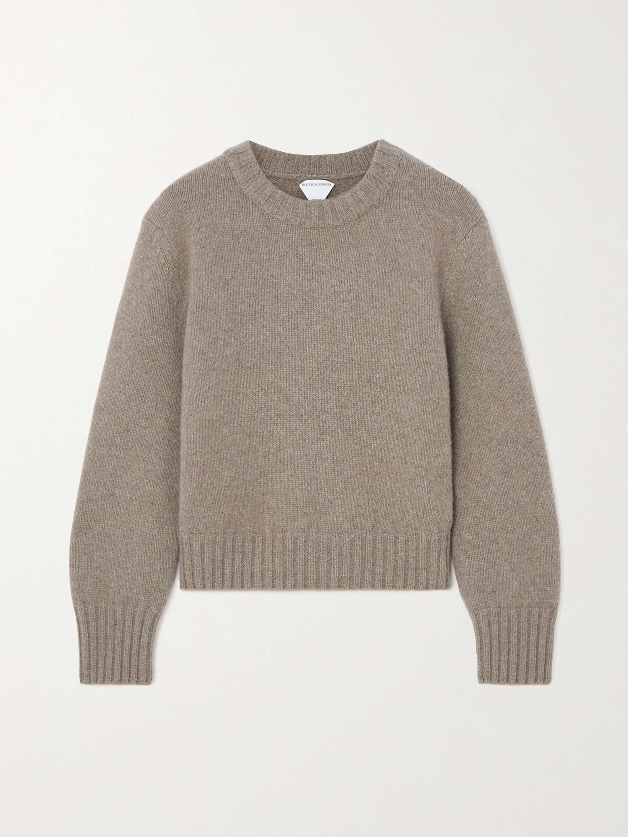 Cropped embellished wool sweater view