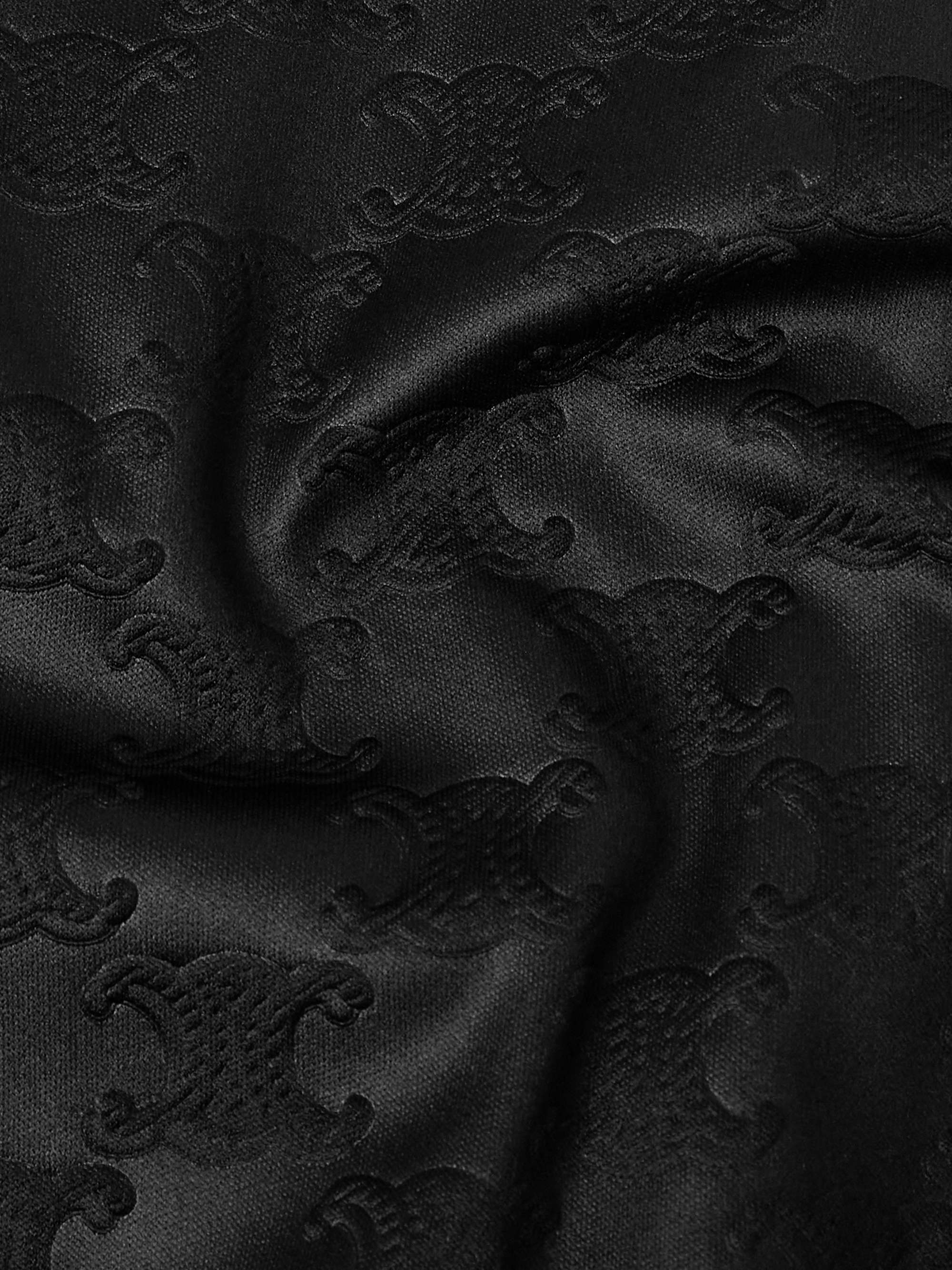 Logo-Jacquard Tech-Jersey Track Jacket view