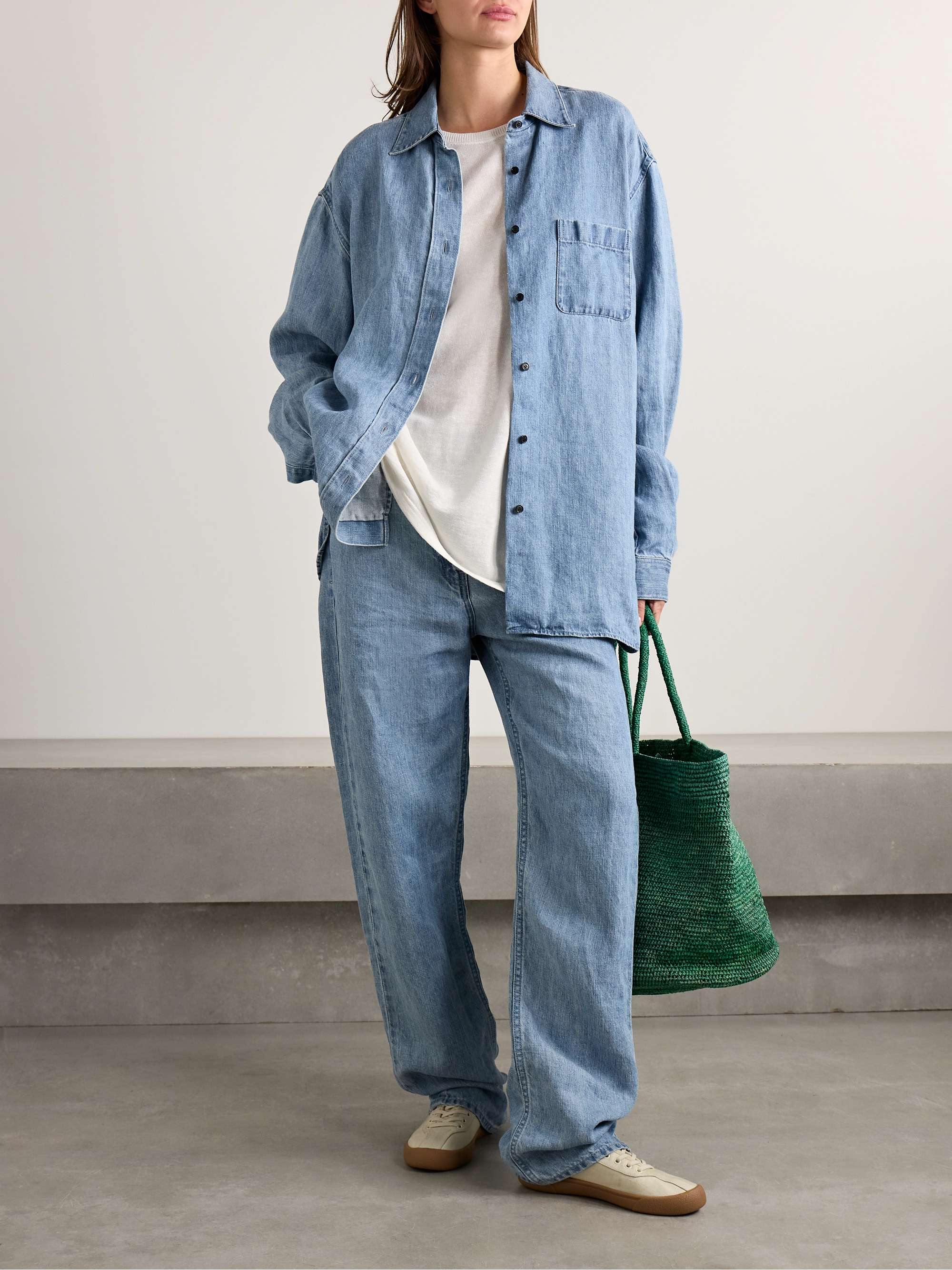 Nesson linen-chambray shirt view