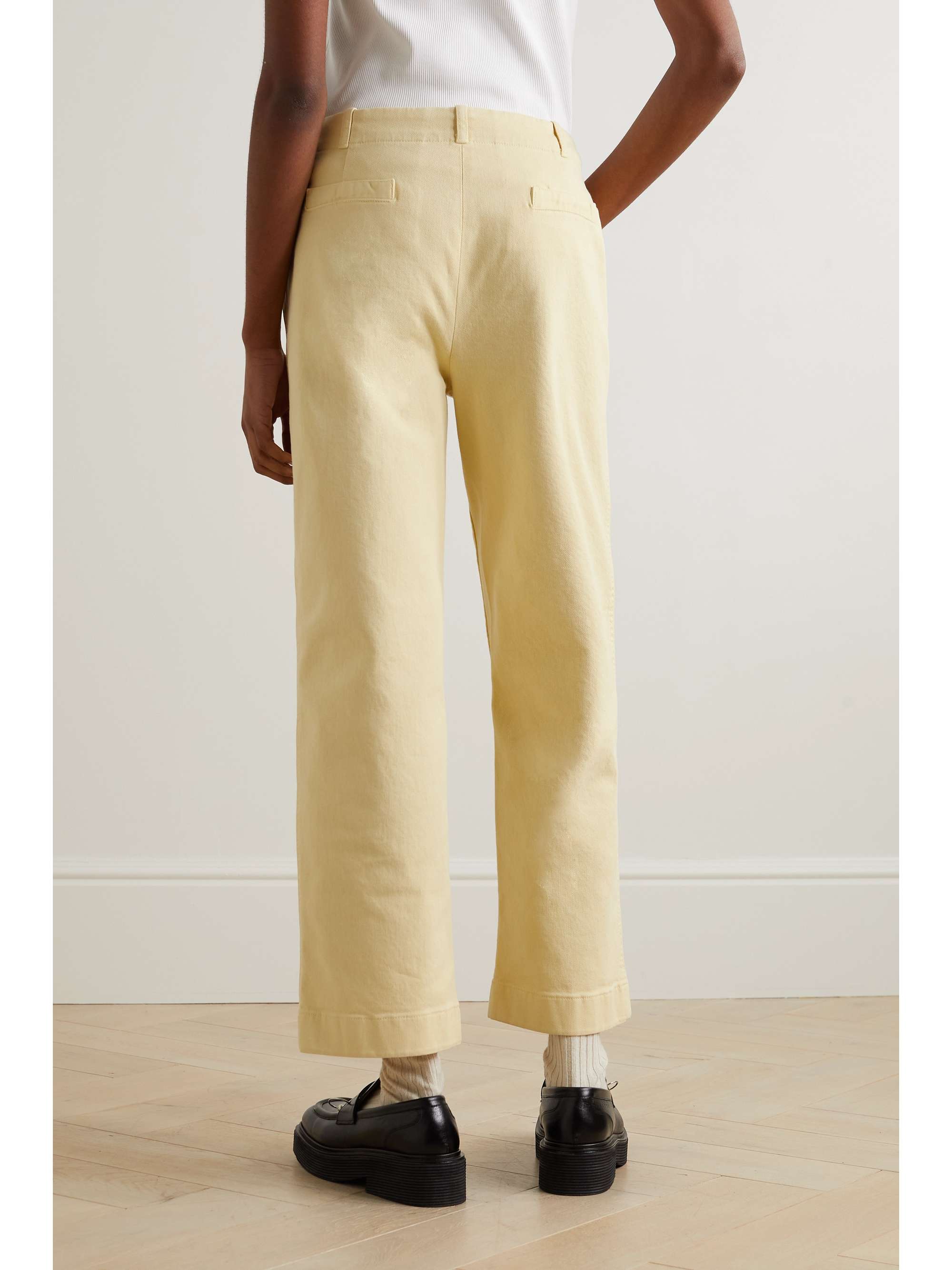 Cloutier cotton-blend twill straight-leg pants view