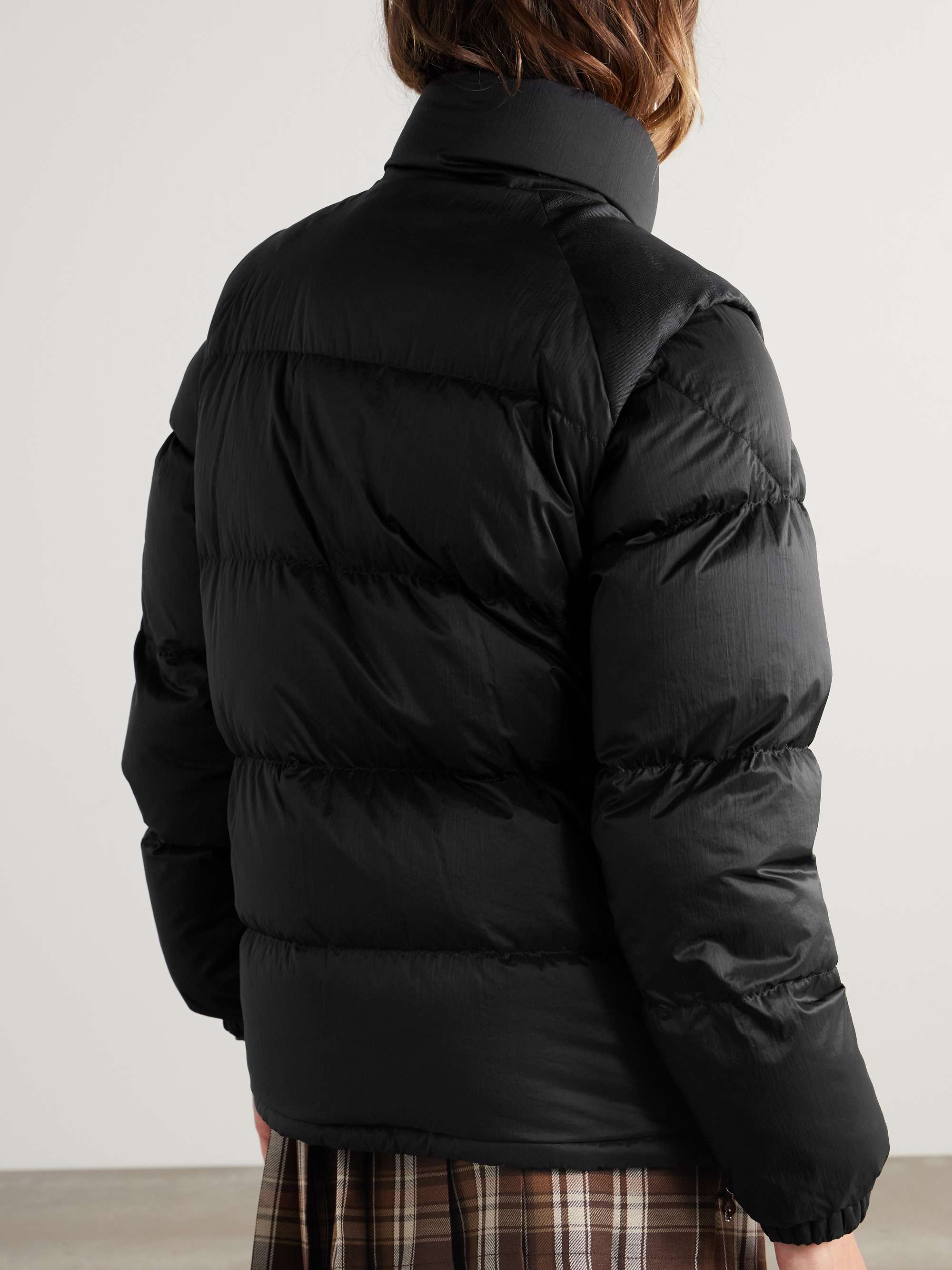 Verone reversible jacquard-trimmed quilted shell down jacket view