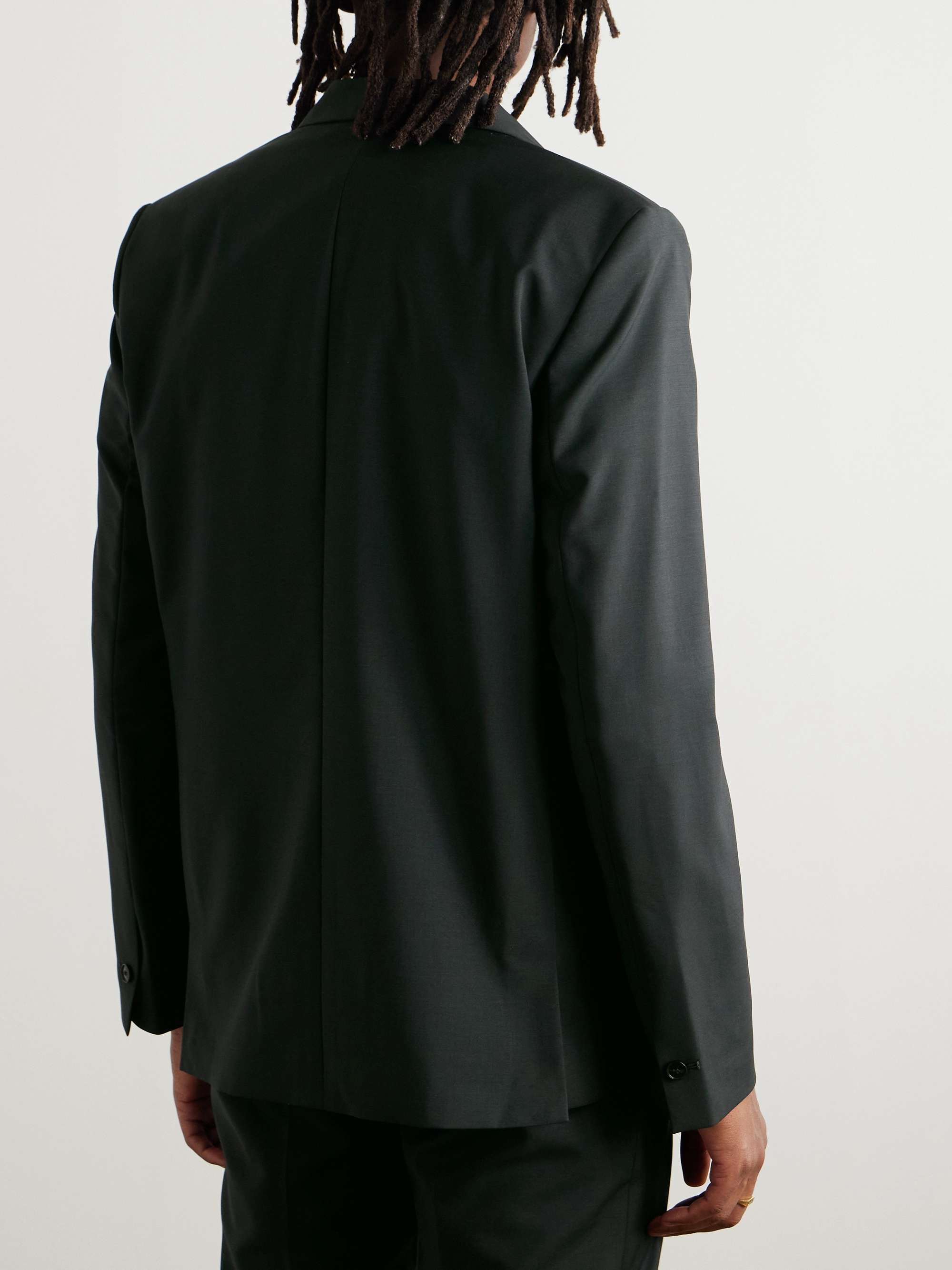 Shinji Virgin Wool and Mohair-Blend Suit Jacket view