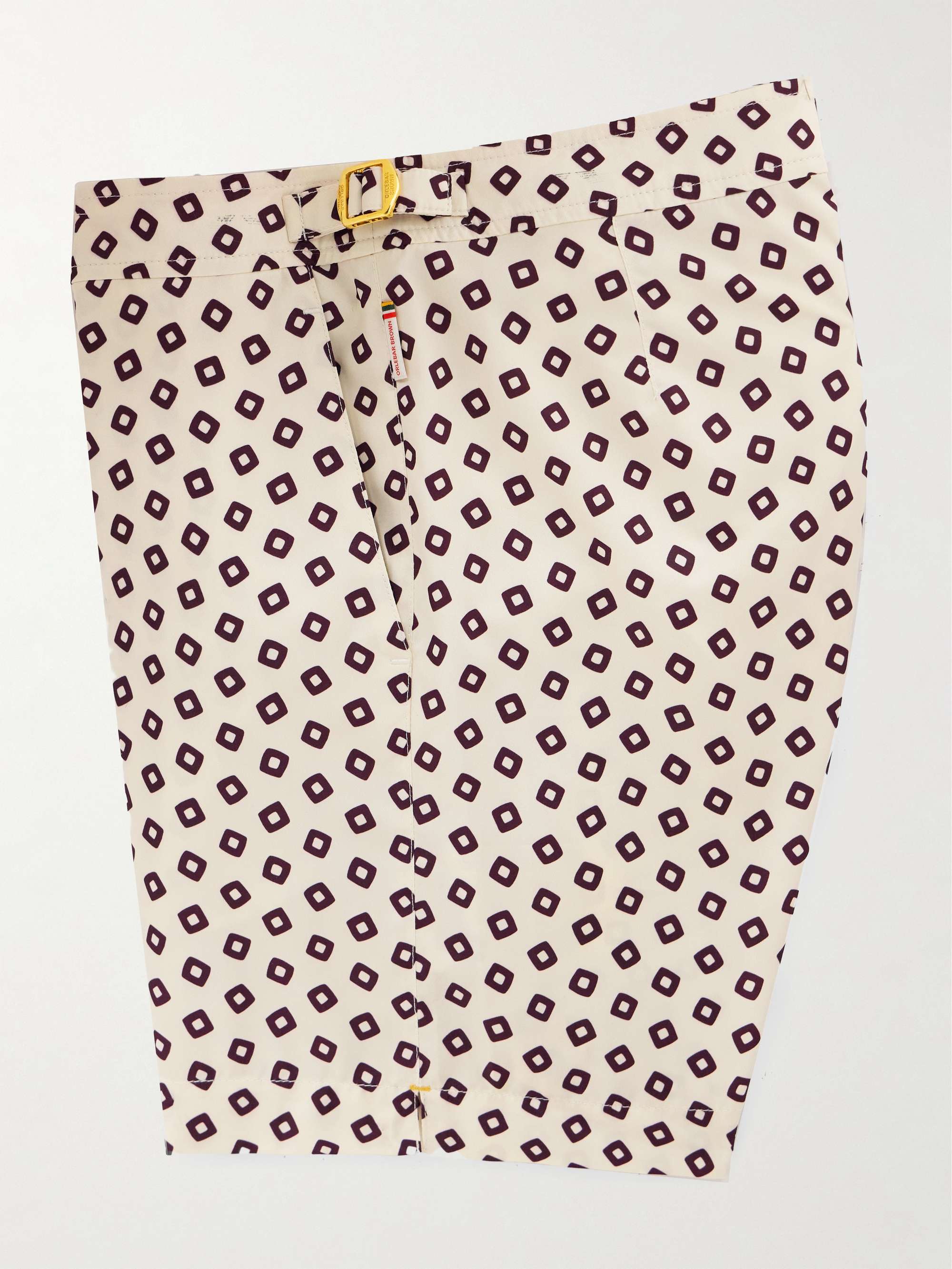 Bulldog Straight-Leg Mid-Length Printed Recycled Swim Shorts view