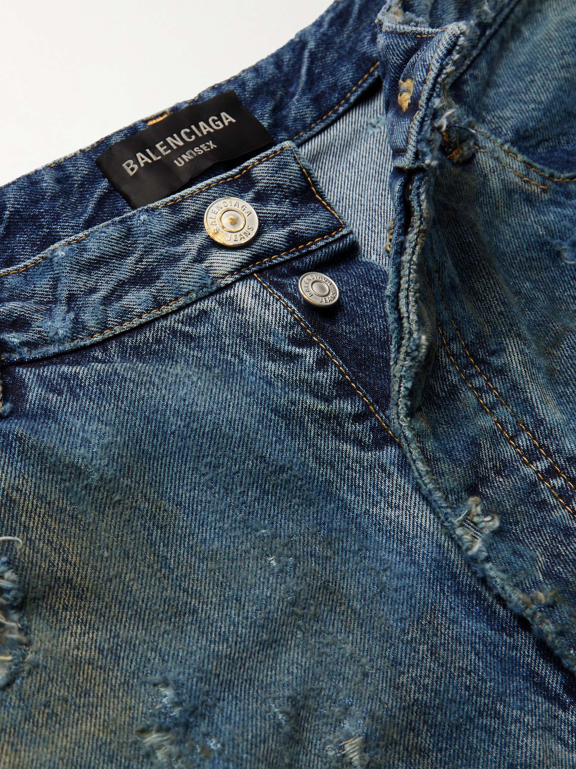 Super Destroyed Wide-Leg Jeans view
