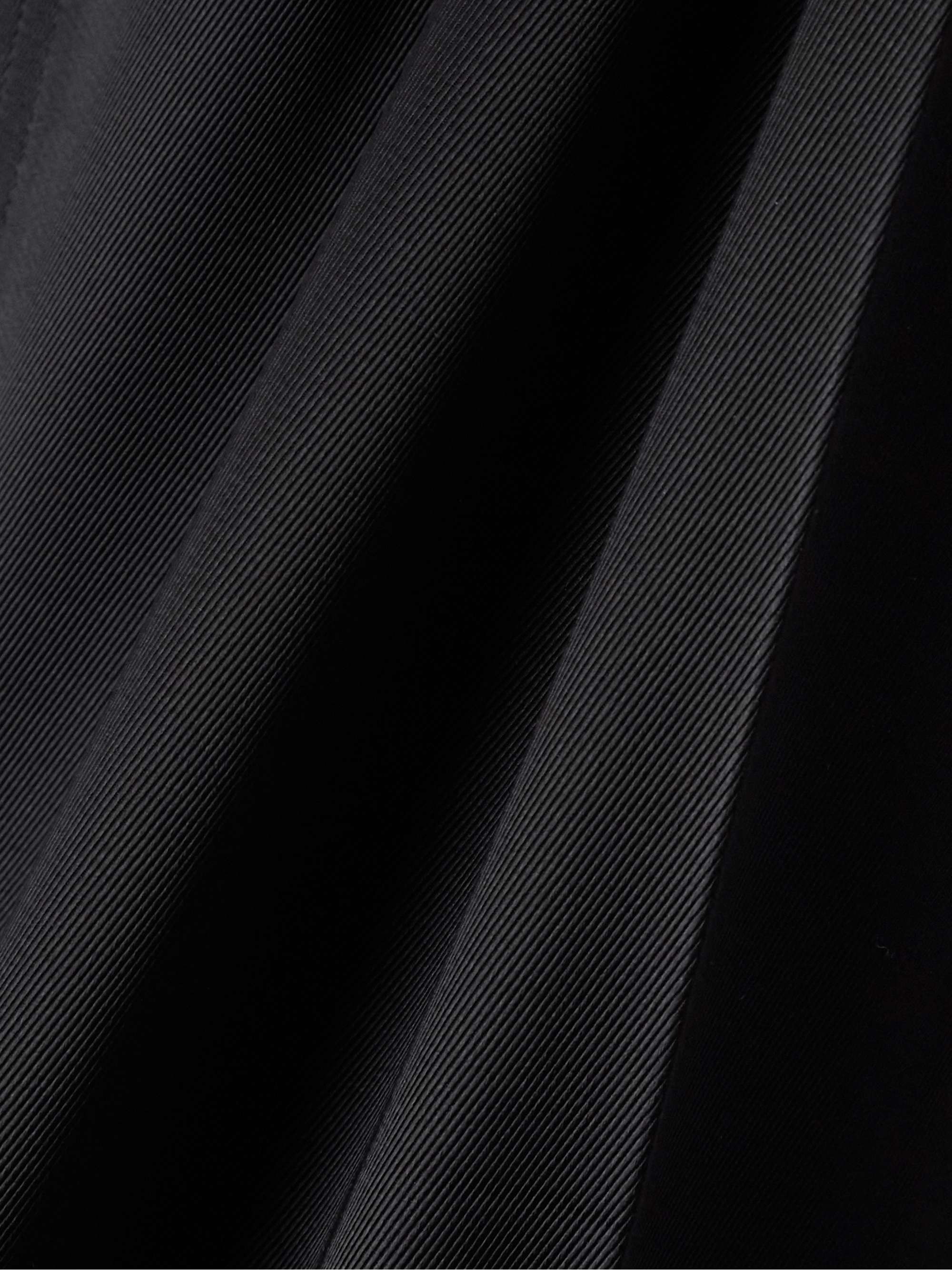 Pleated satin-twill wide-leg pants view