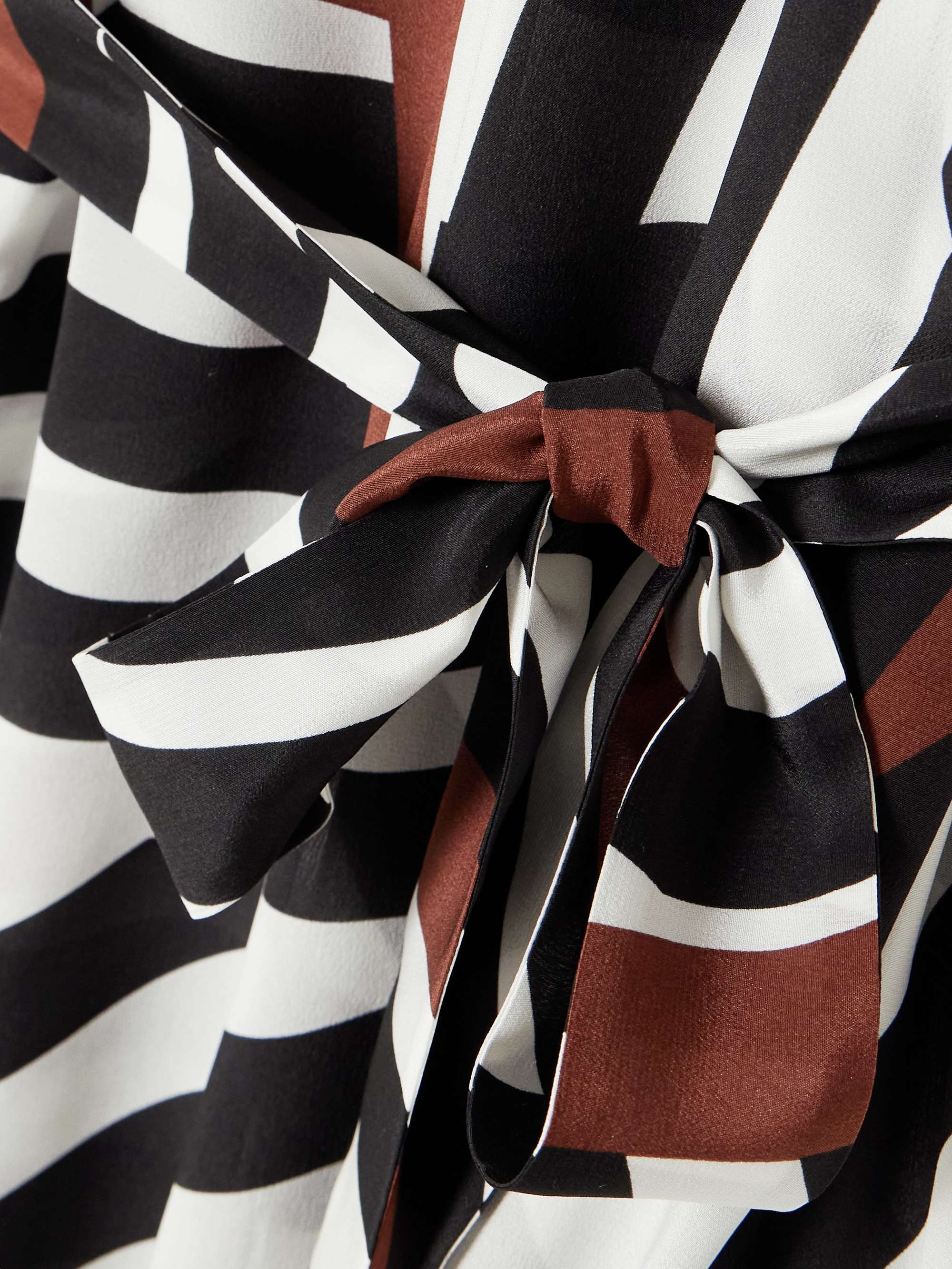 Warren belted printed silk crepe de chine coverup view