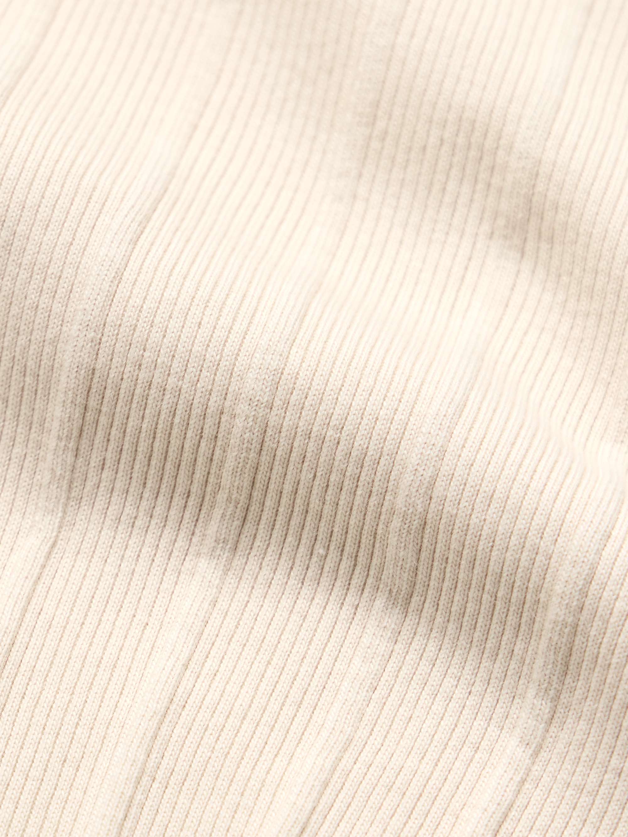 Set of Two Slim-Fit Ribbed Organic Cotton Tank Top view