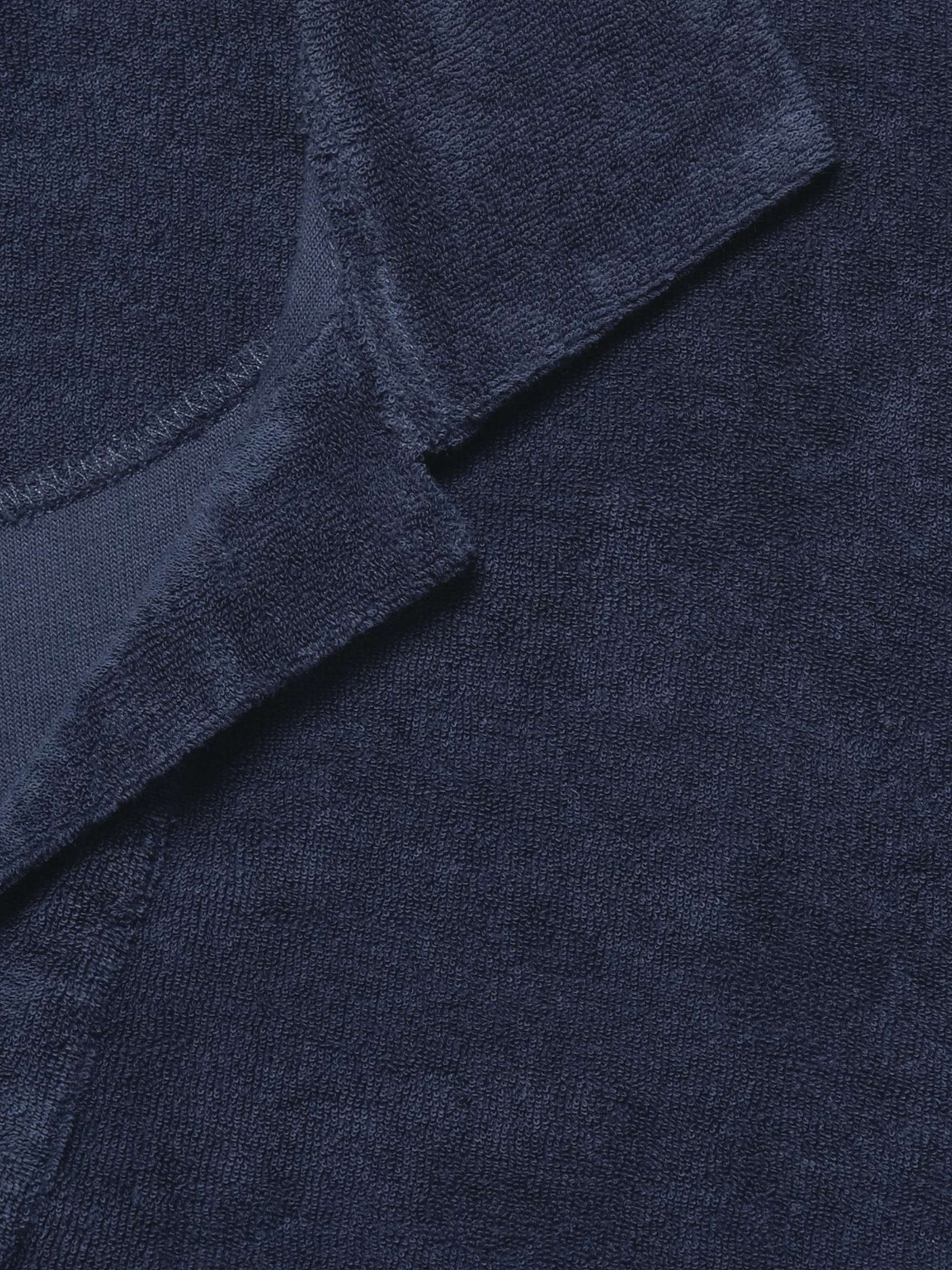 Slim-Fit Camp-Collar Cotton-Terry Polo Shirt view