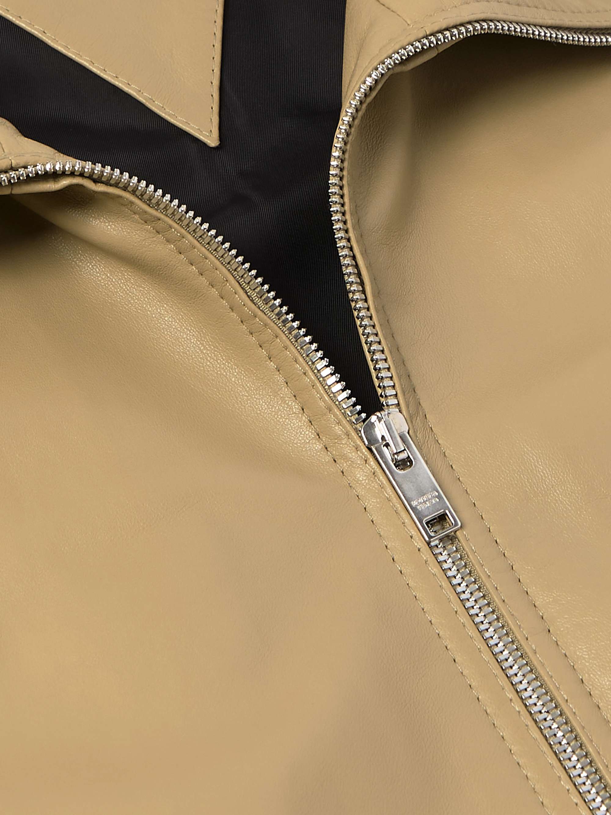 Oversized Leather Blouson Jacket view