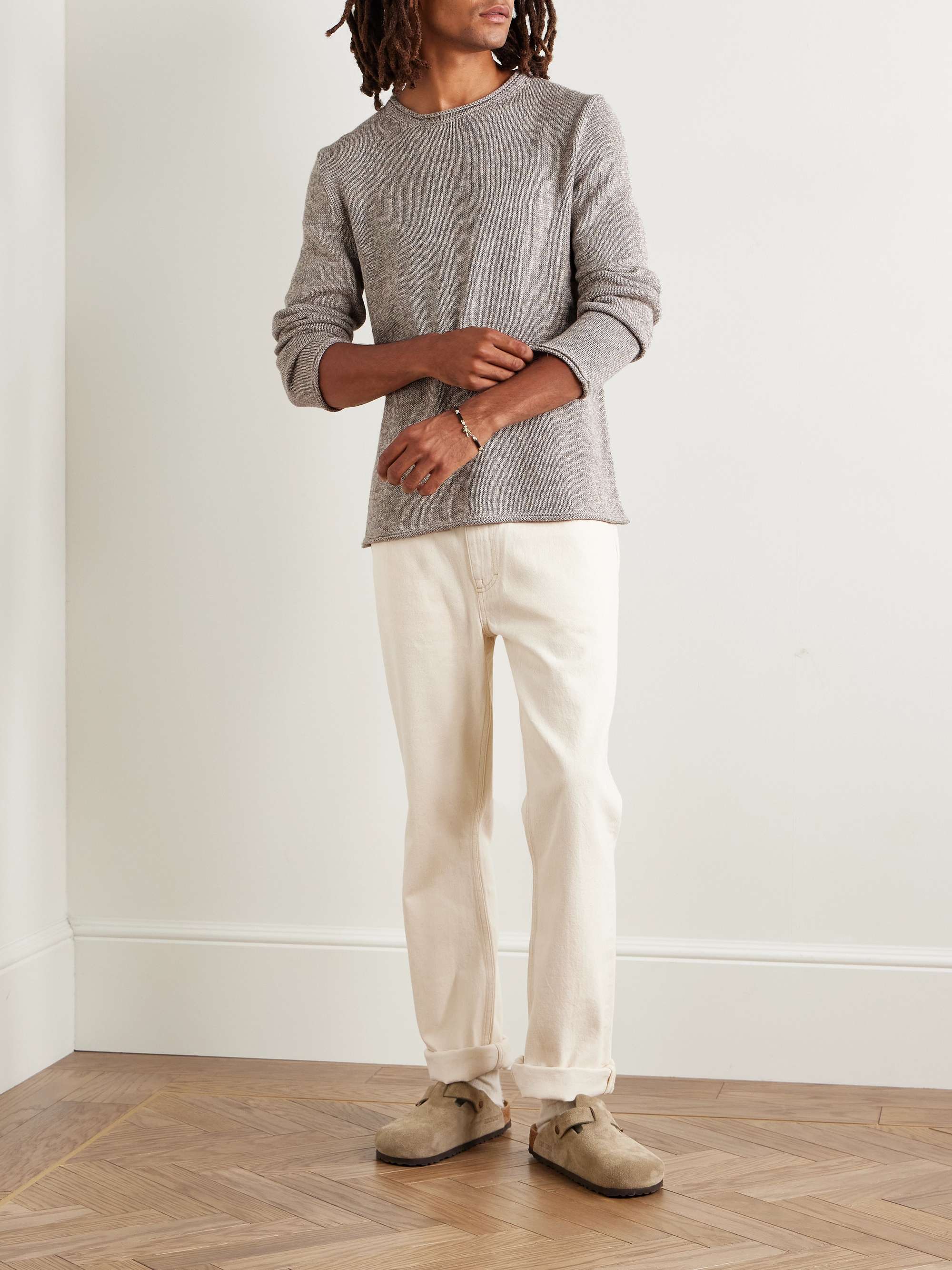 Baby Alpaca and Silk-Blend Sweater view