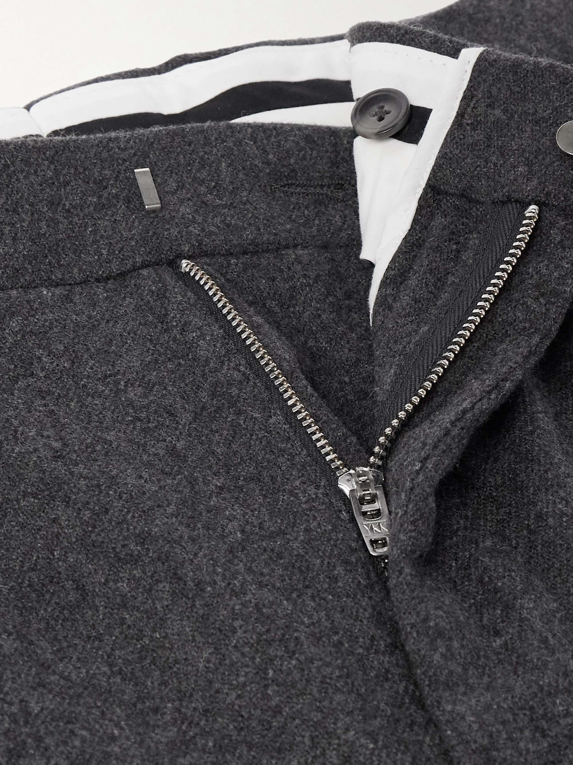 Bill 1630 Straight-Leg Pleated Wool-Blend Trousers view