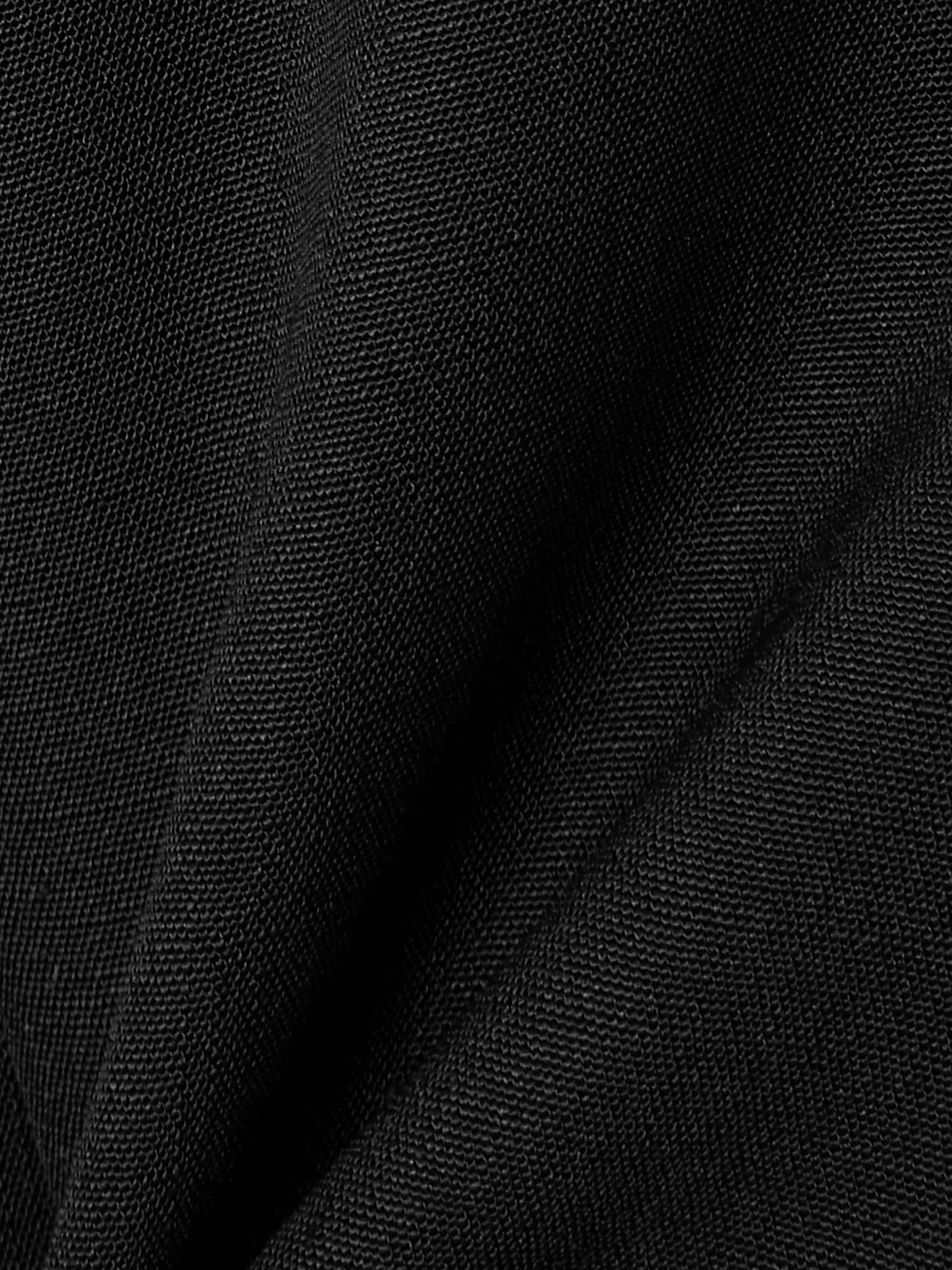 Pleated woven wide-leg pants view