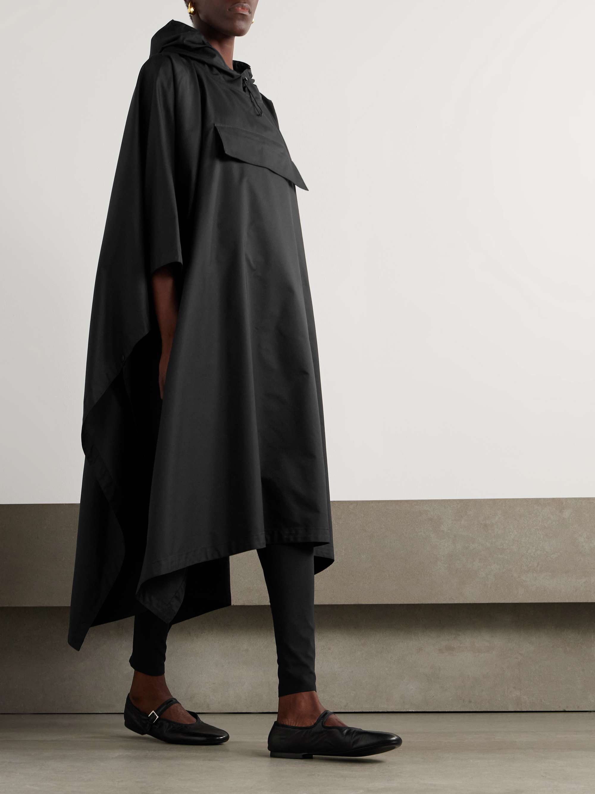Hooded shell coat view