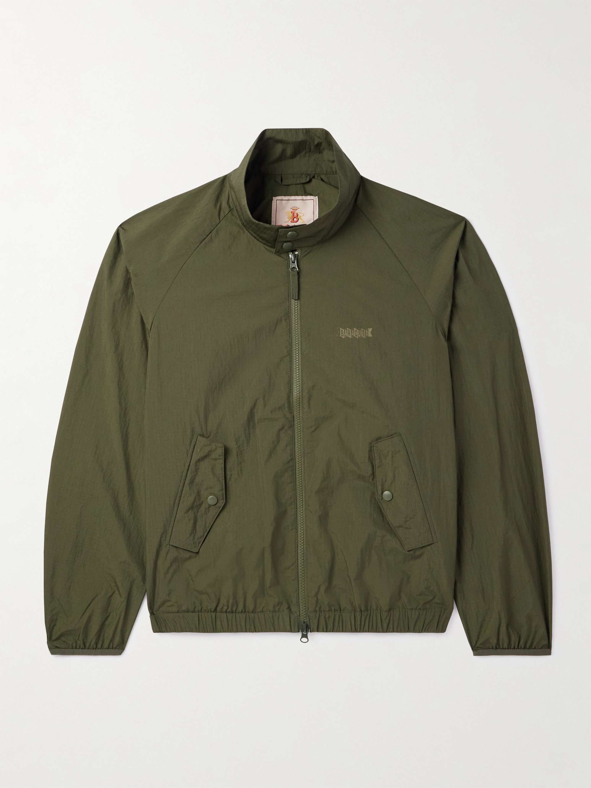 G9 Logo-Print Shell Harrington Jacket view