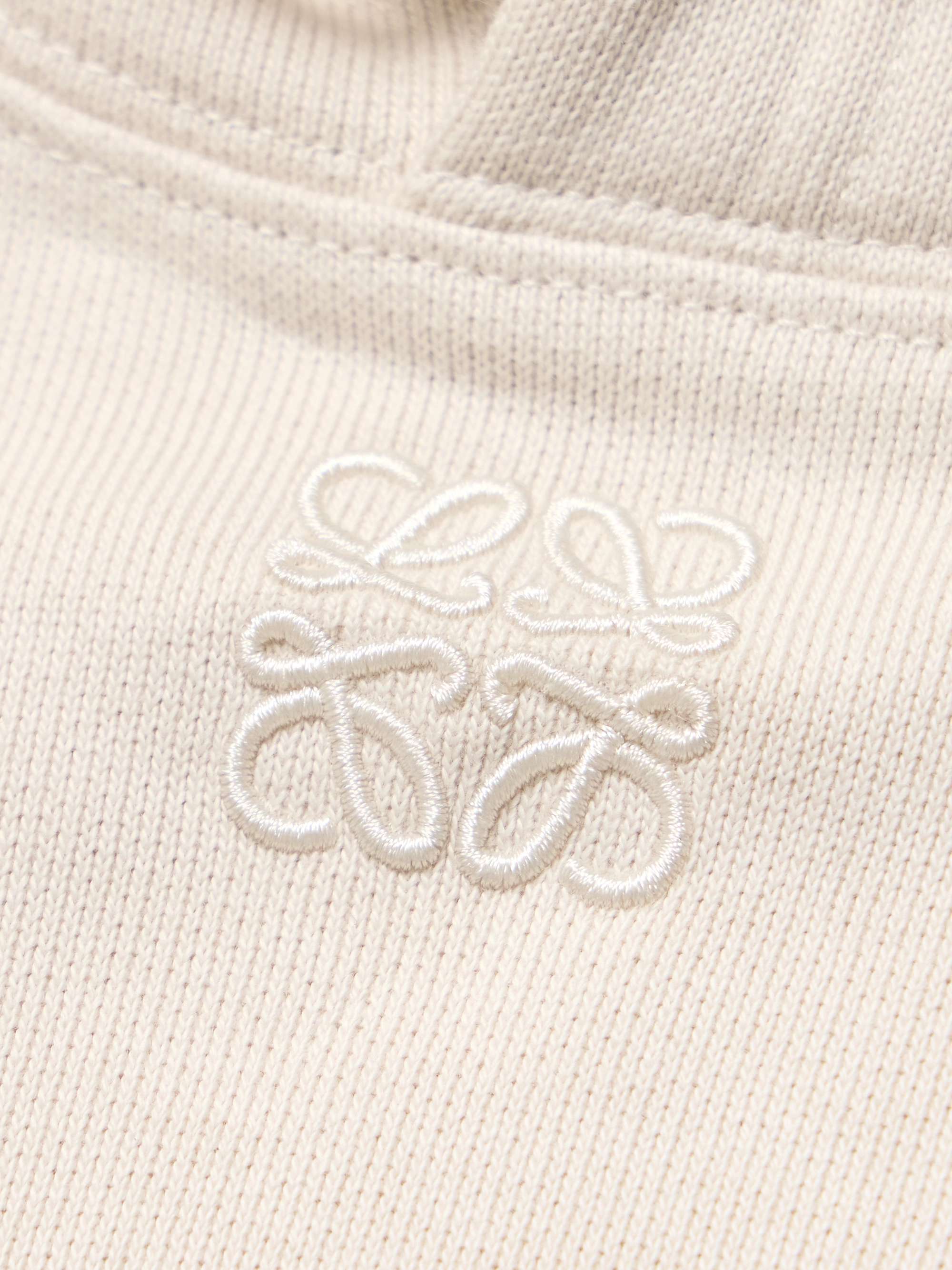 Logo-Embroidered Cotton-Jersey Hoodie view