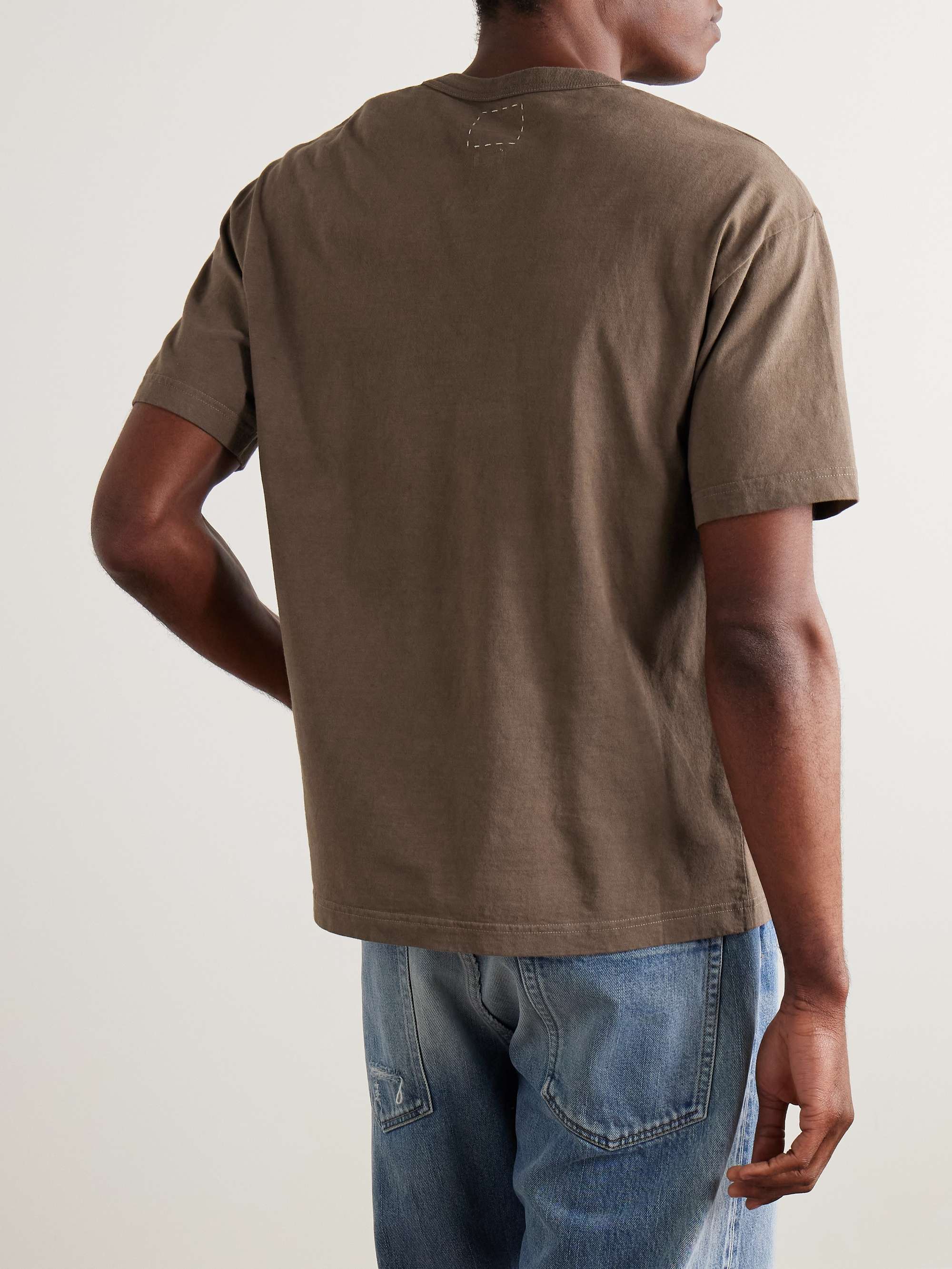 Jumbo Garment-Dyed Cotton-Jersey T-Shirt view