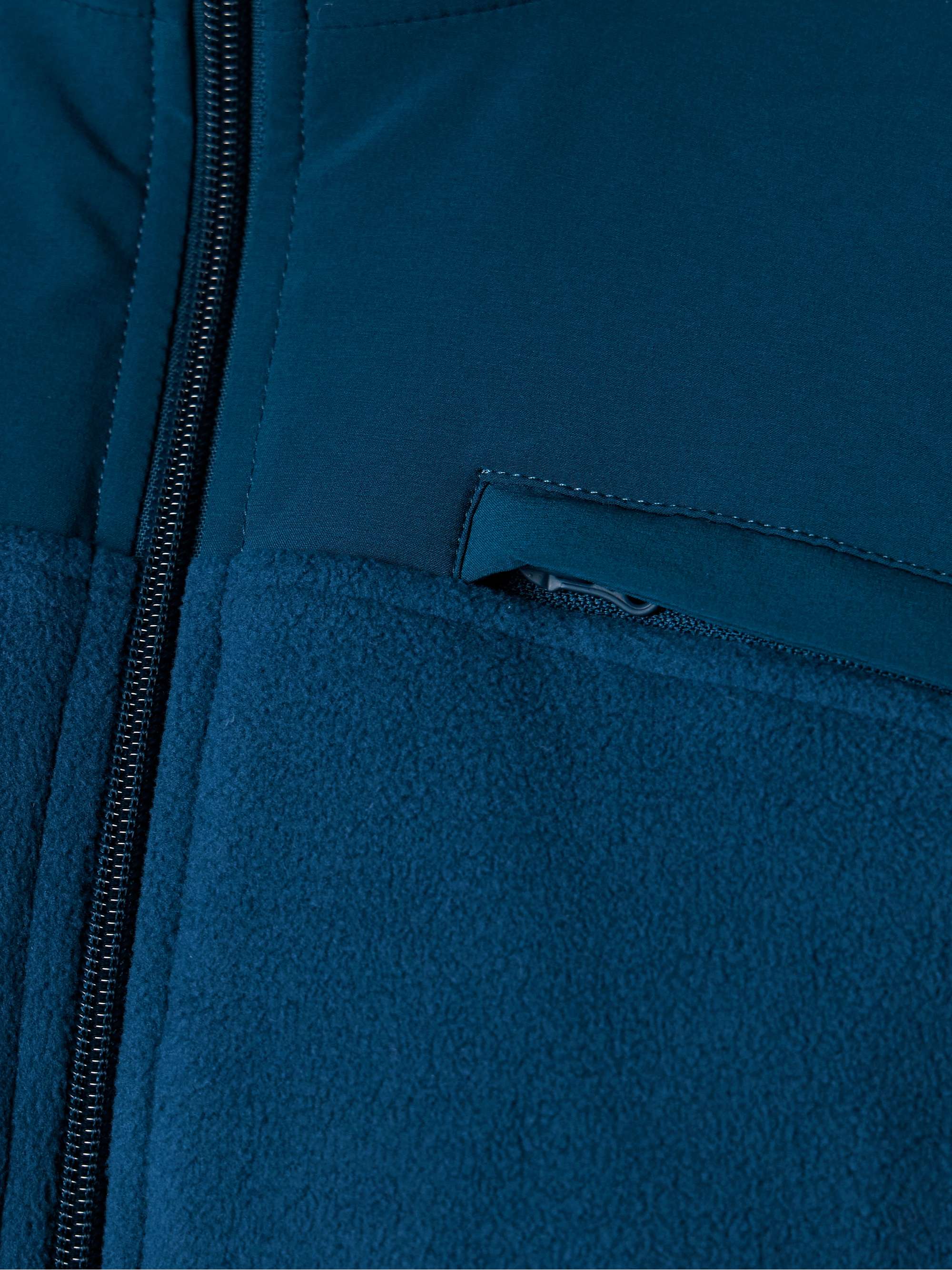 Wintry Mix cropped paneled fleece and shell jacket view
