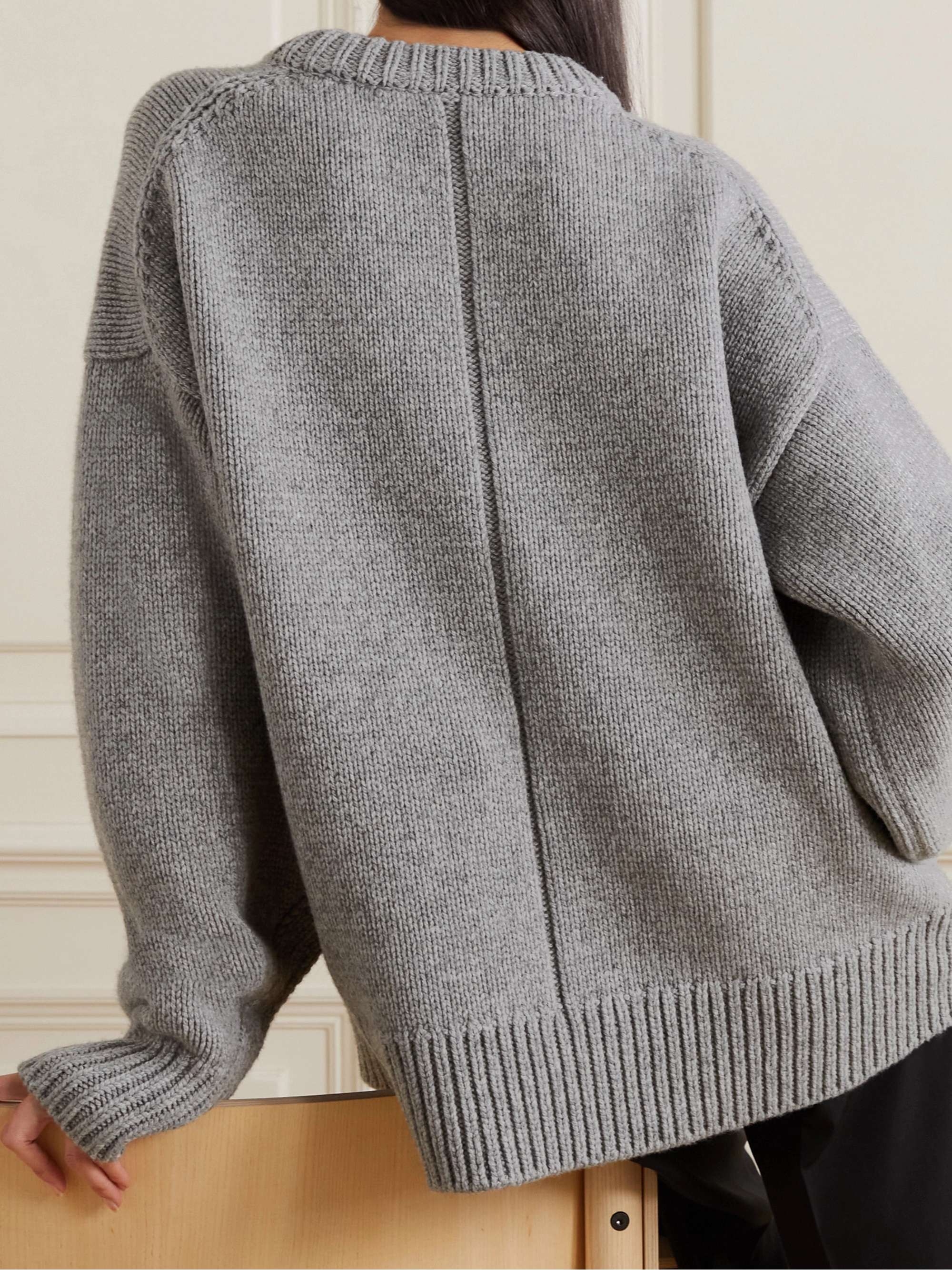 Essentials Ophelia oversized wool and cashmere-blend sweater view