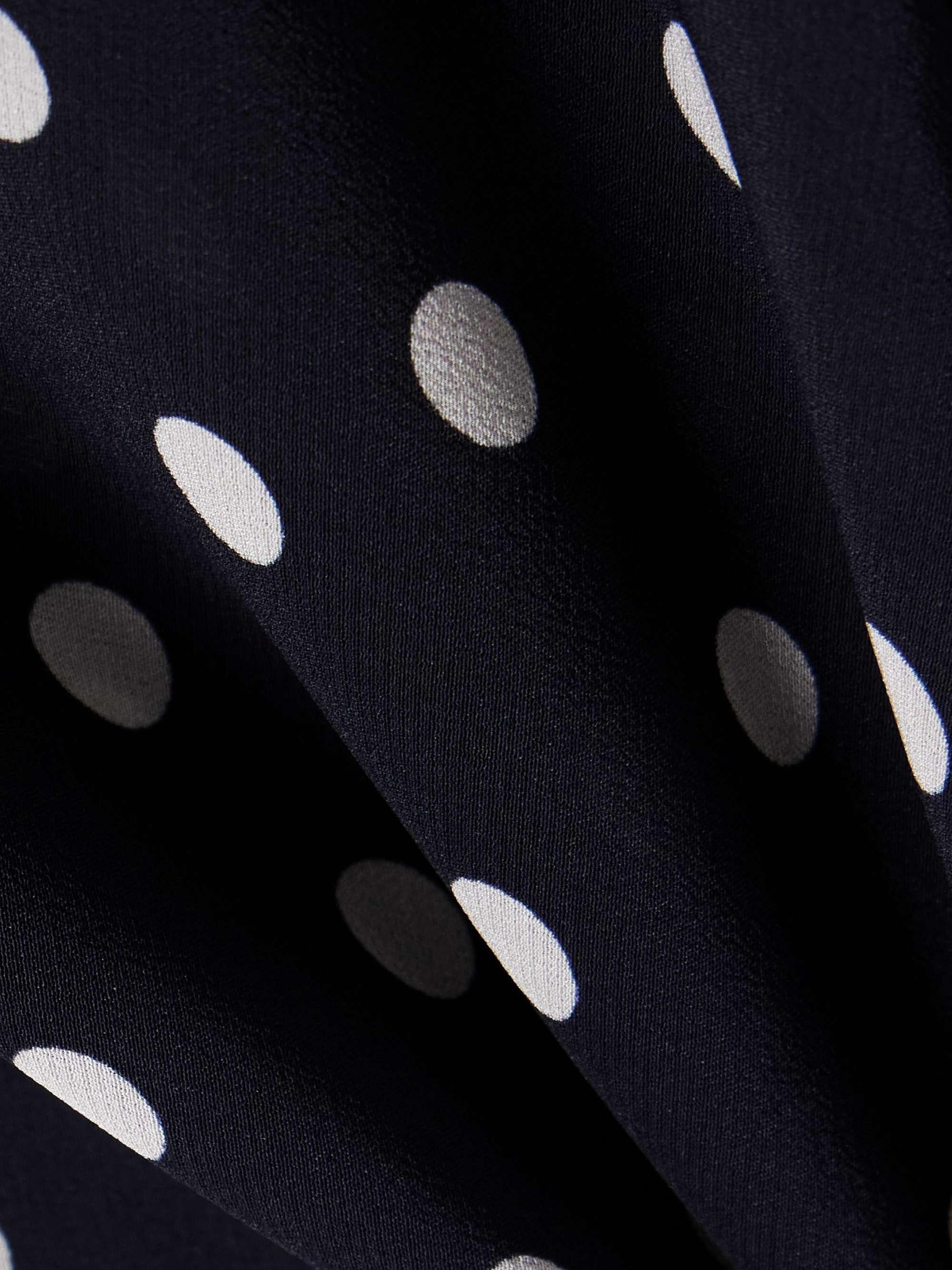 Evie ruffled polka-dot silk-chiffon midi dress view