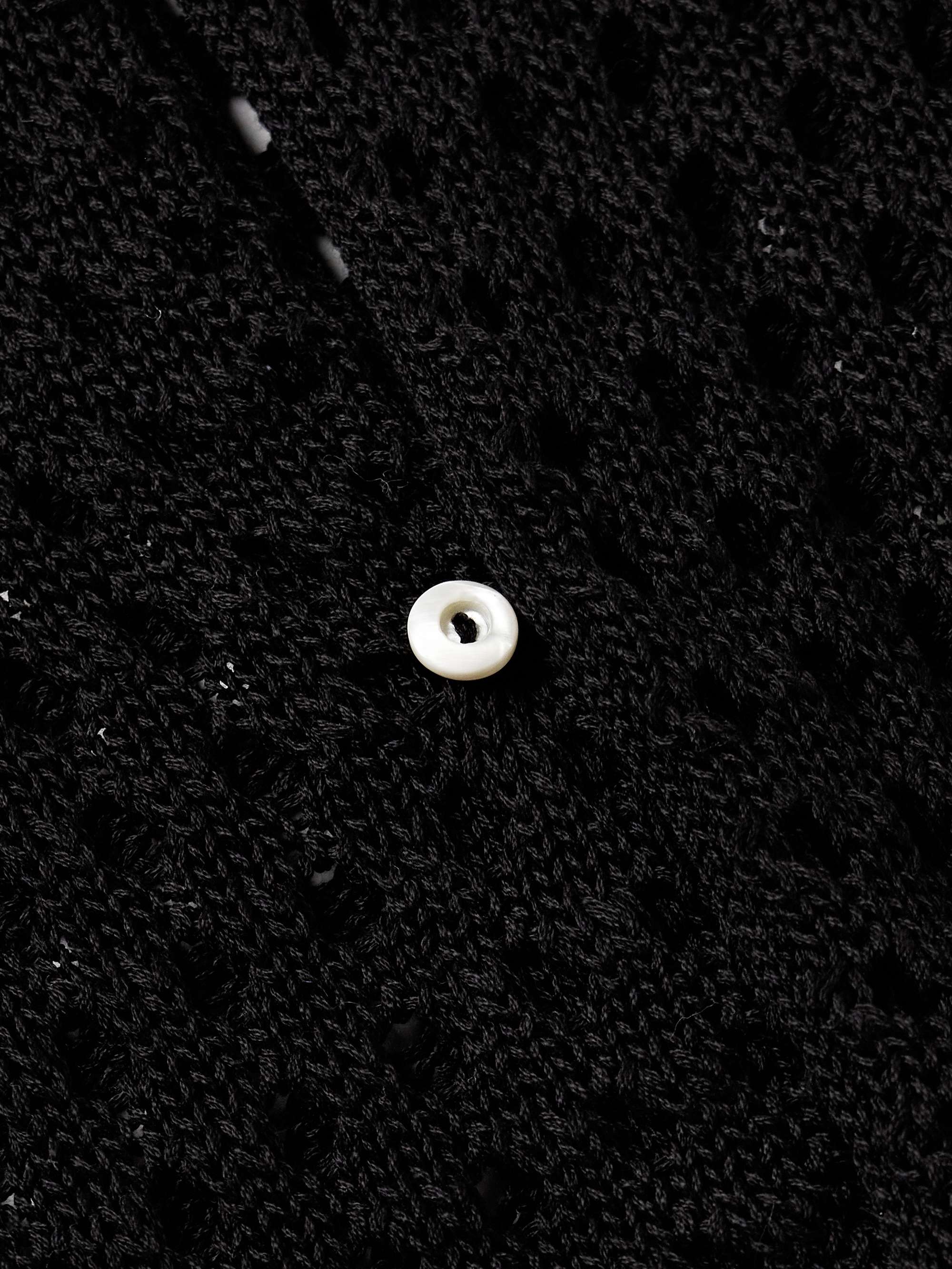 Blossom Tasselled Crocheted Pima Cotton Shirt view