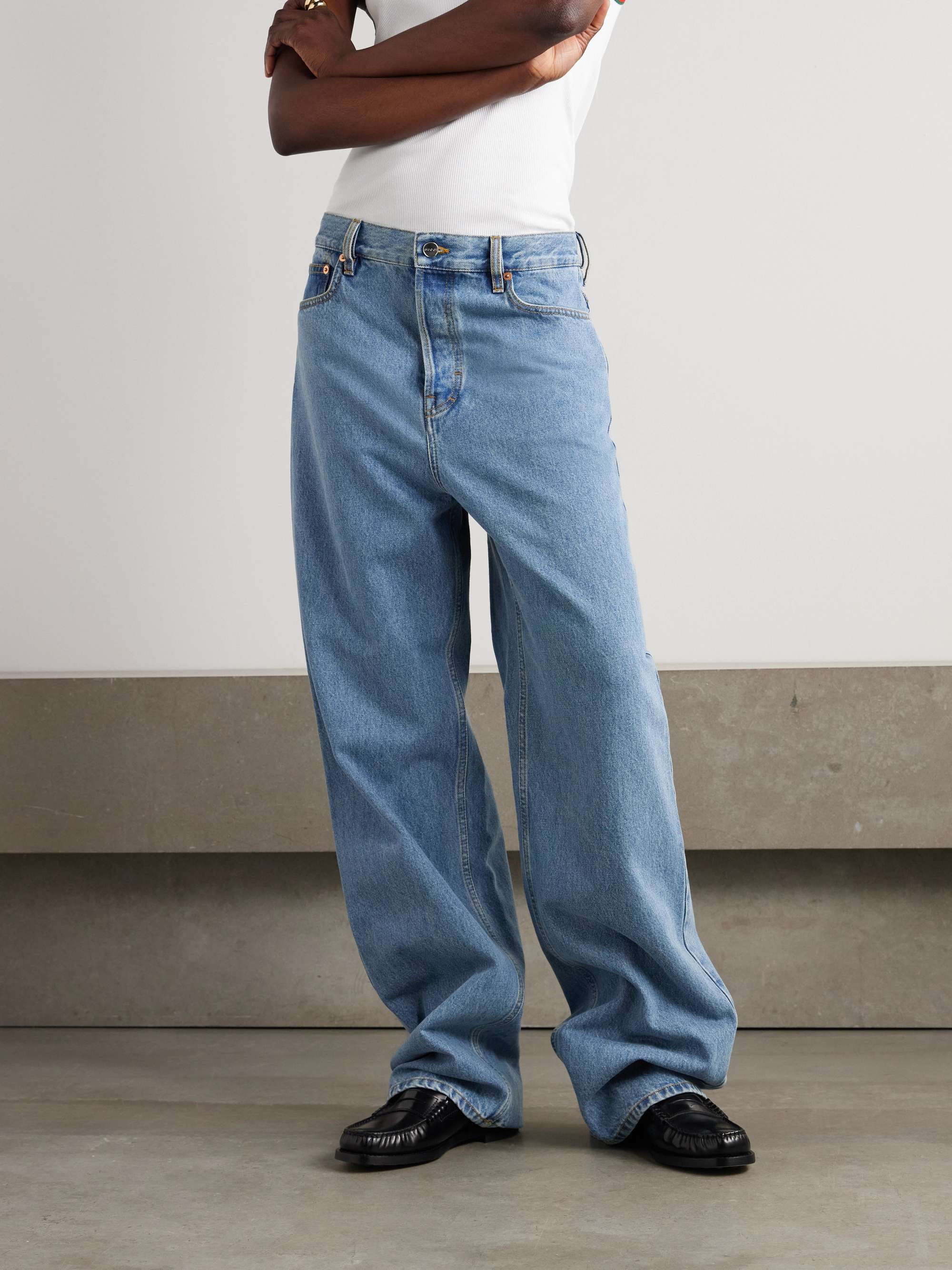 Low-rise boyfriend jeans view
