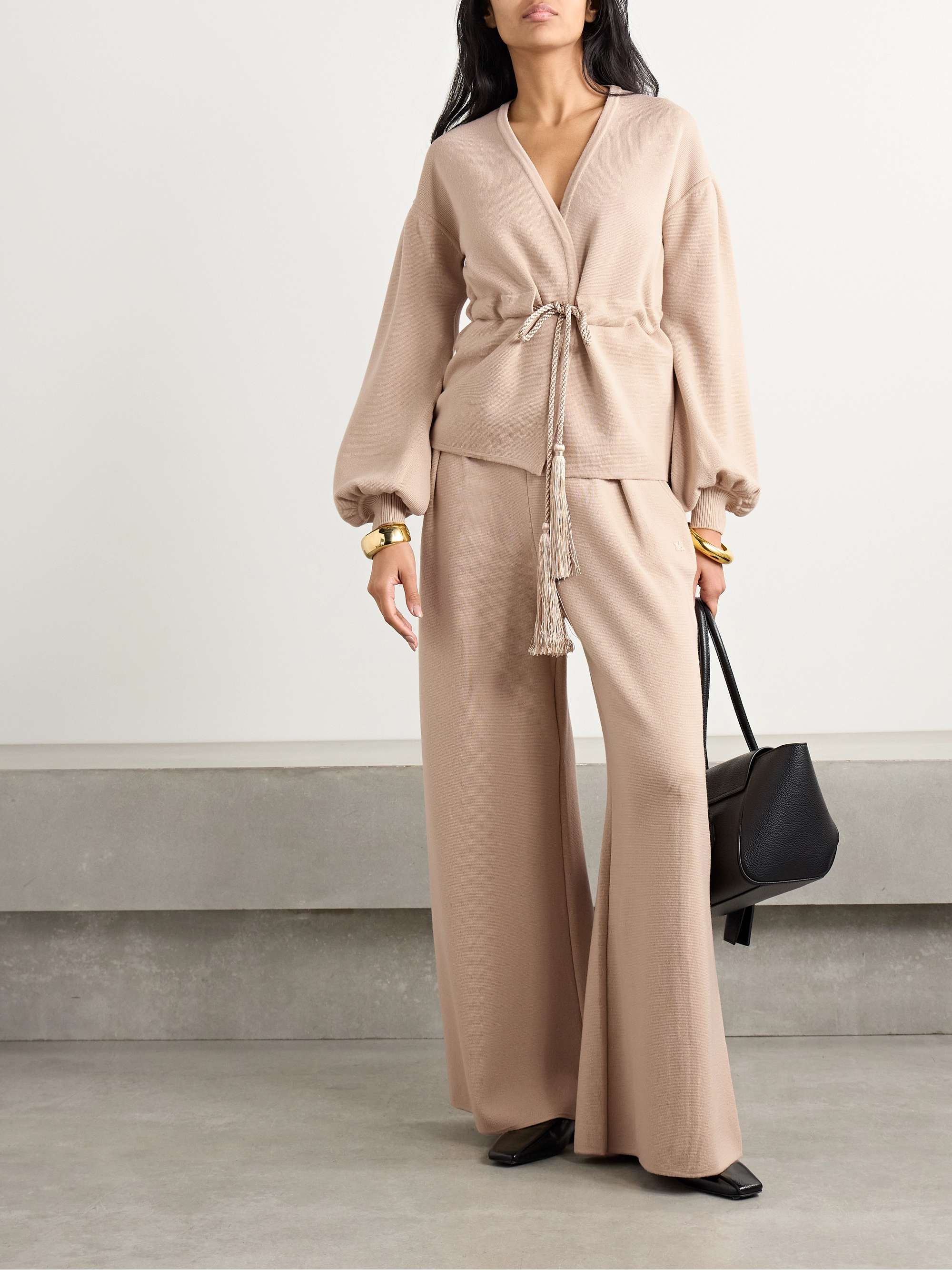 Tiberio belted wool cardigan view