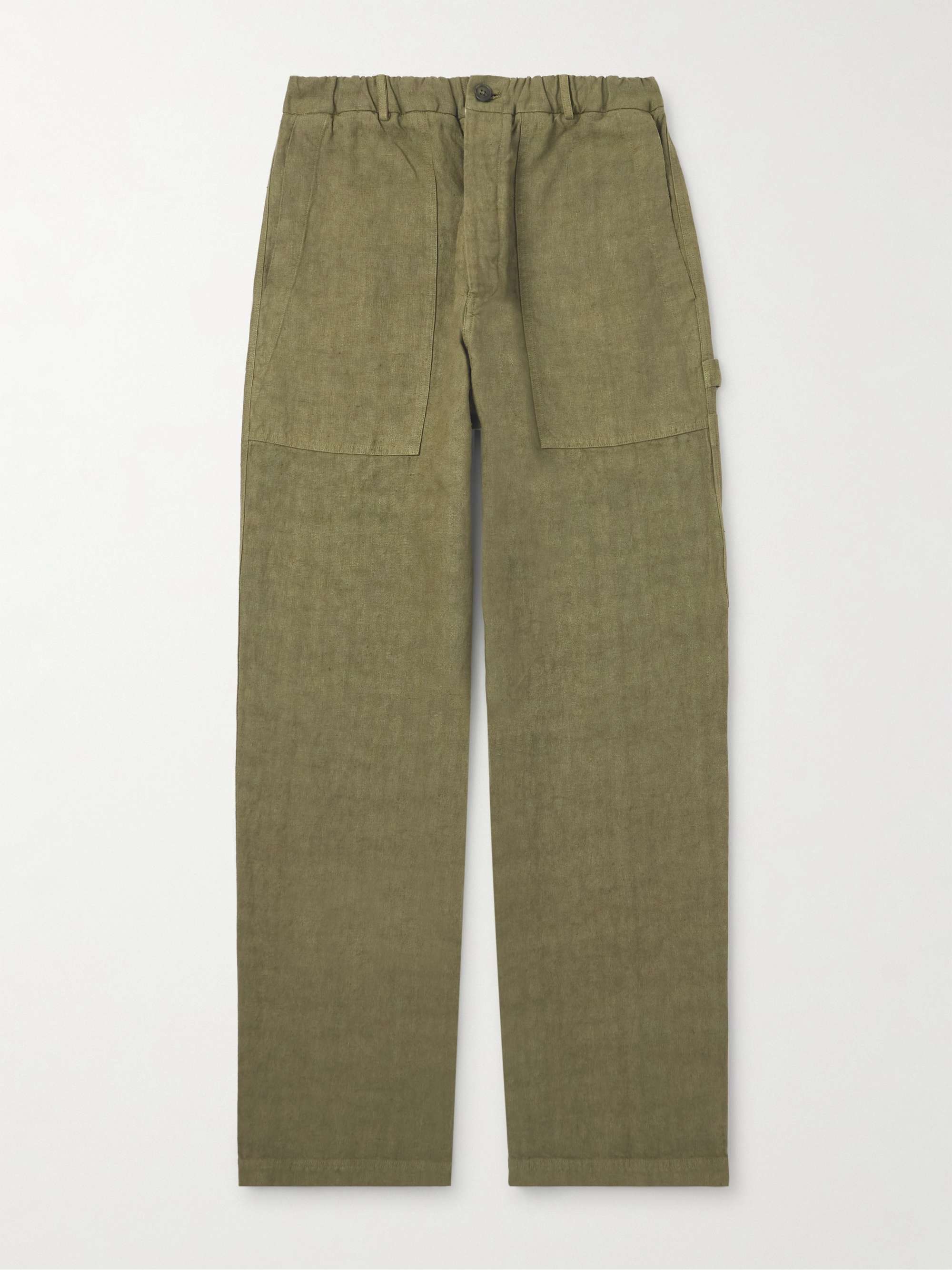Wide-Leg Linen Trousers view