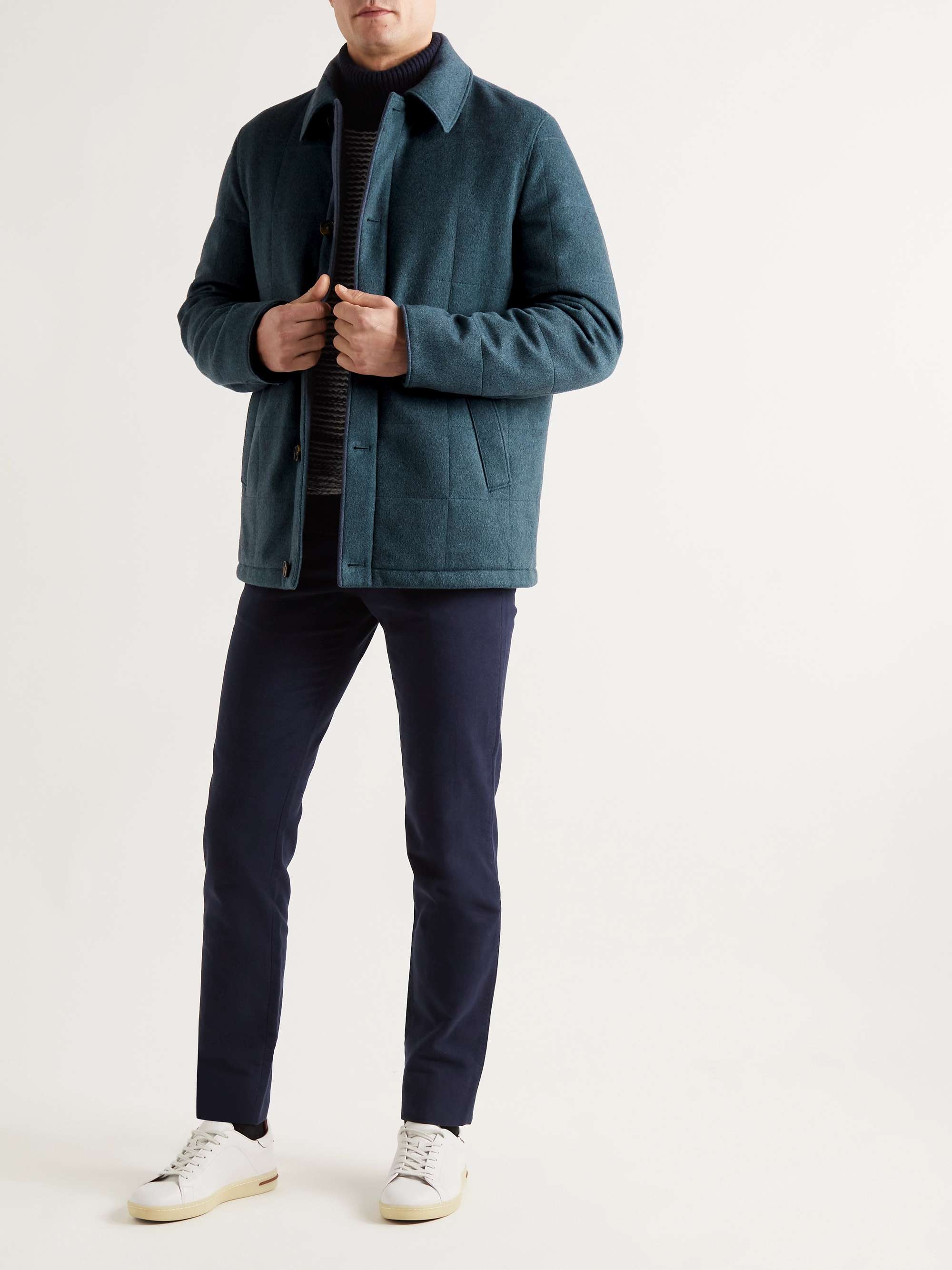 Renton Padded Quilted Cashmere-Blend Jacket view