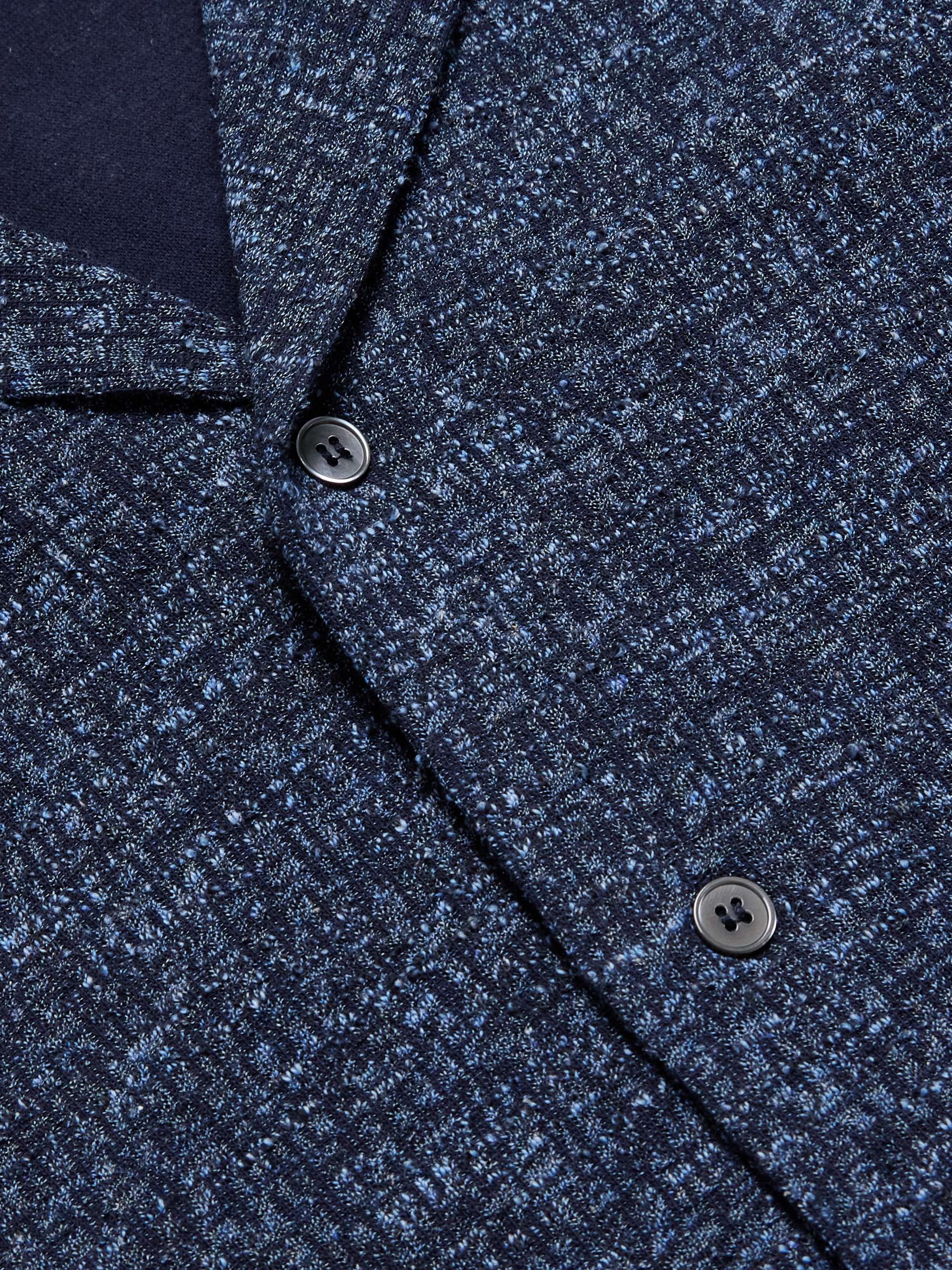 Camp-Collar Cotton and Linen-Blend Bouclé Shirt view