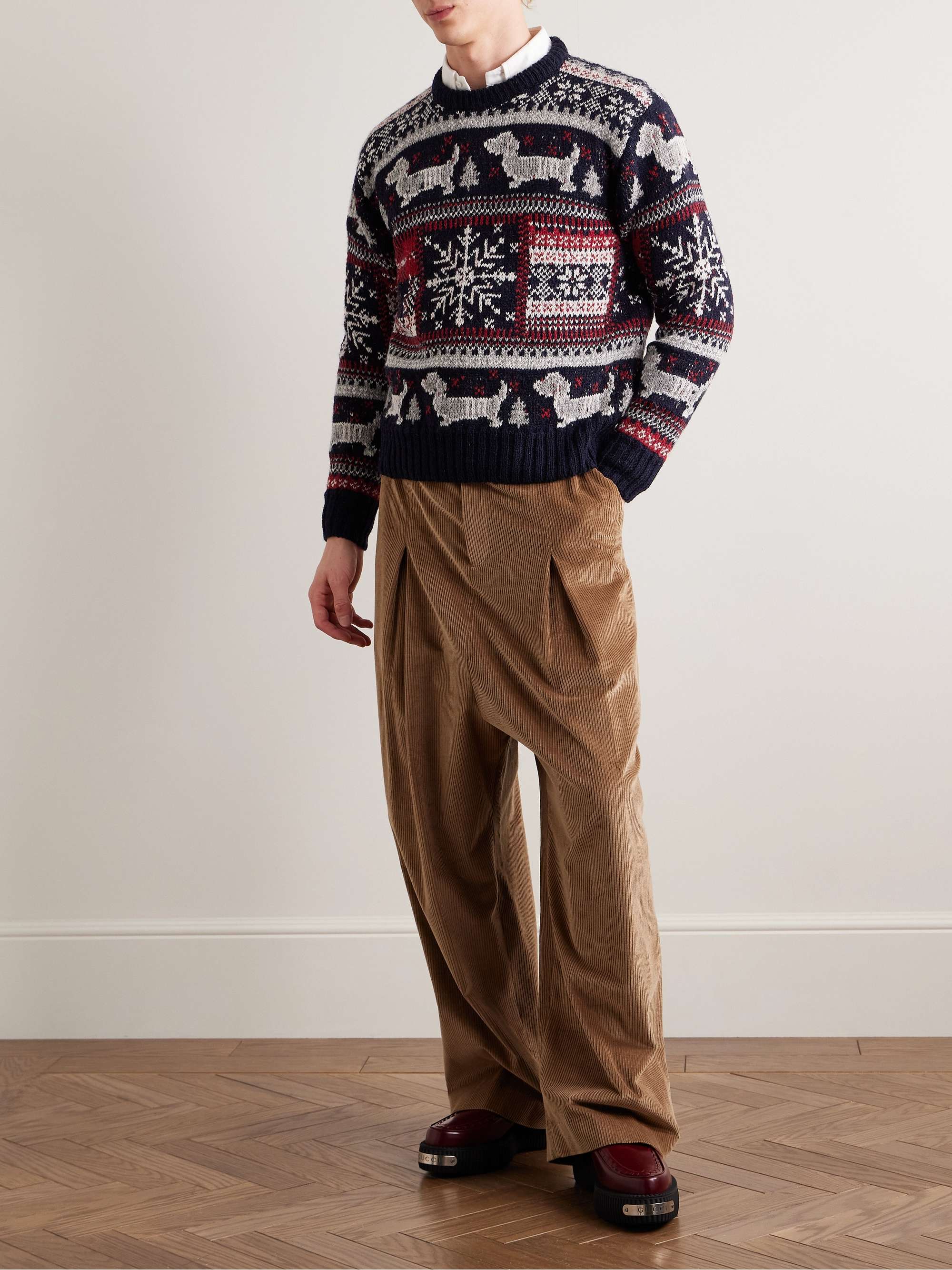 Holiday Hector Fair Isle Wool and Mohair-Blend Sweater view