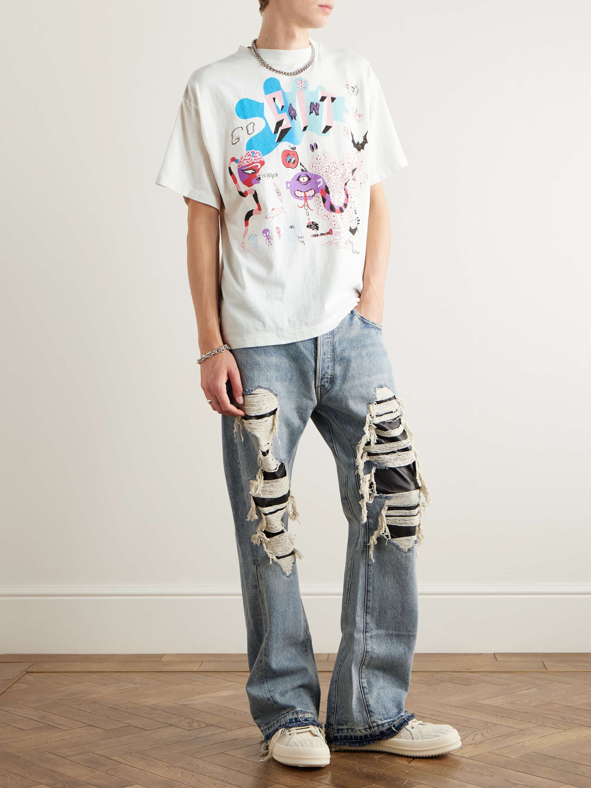Day Of The Freaks Printed Cotton-Jersey T-Shirt view