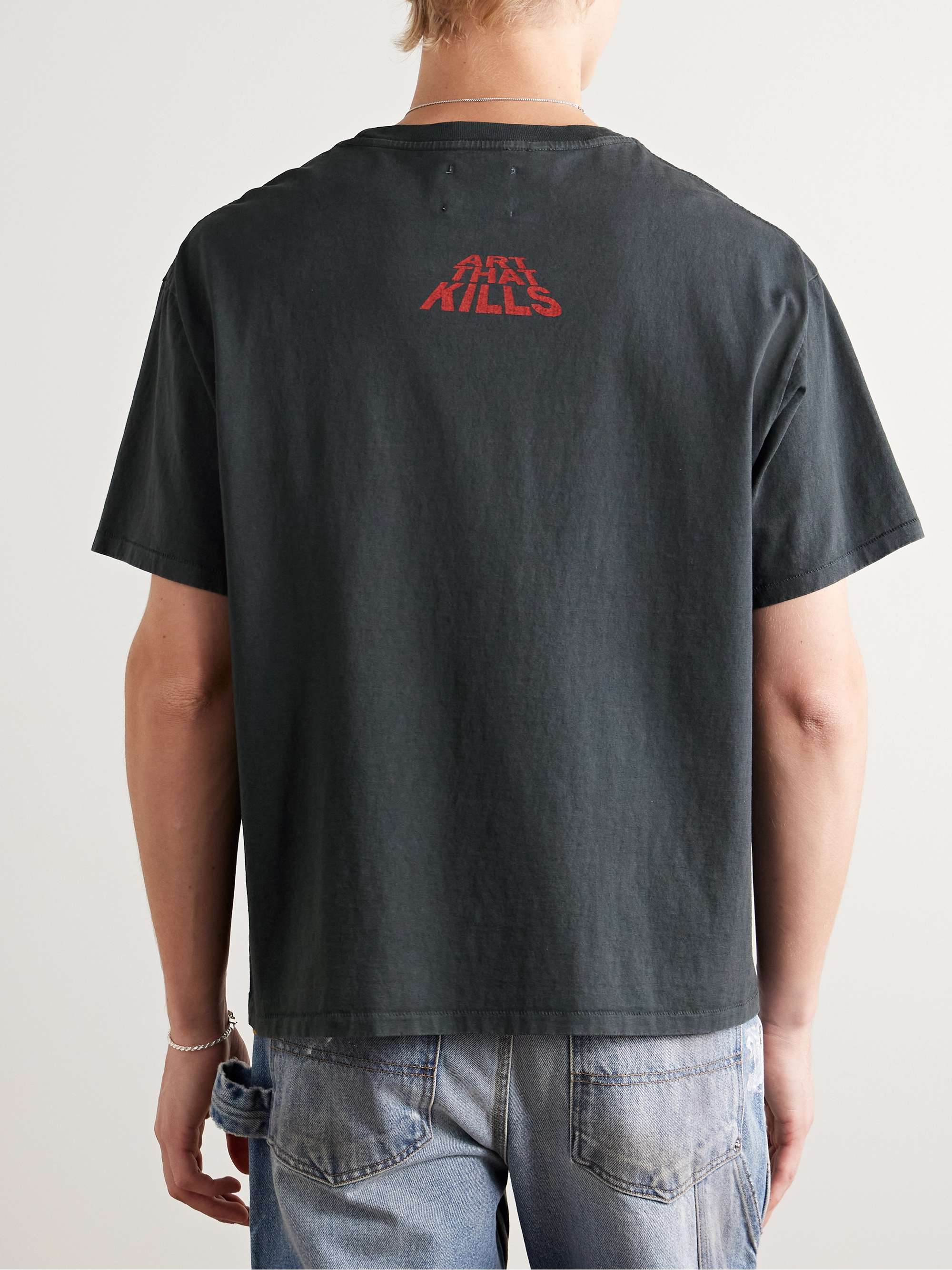 IntroExtro Reversible Printed Cotton-Jersey T-Shirt view