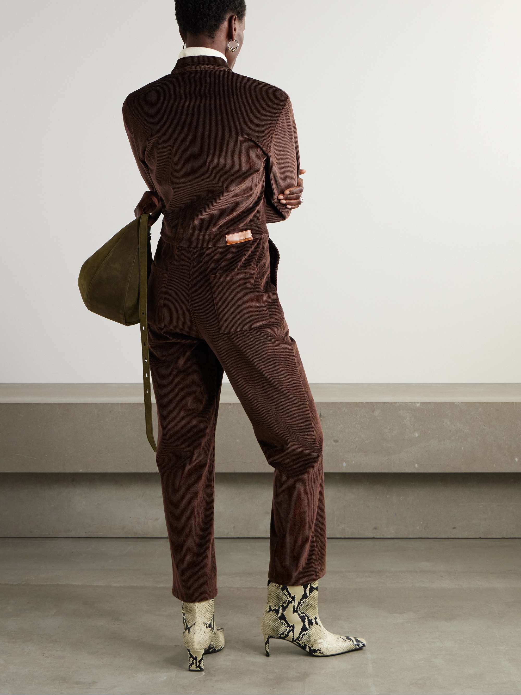 Charmer stretch-cotton corduroy jumpsuit view