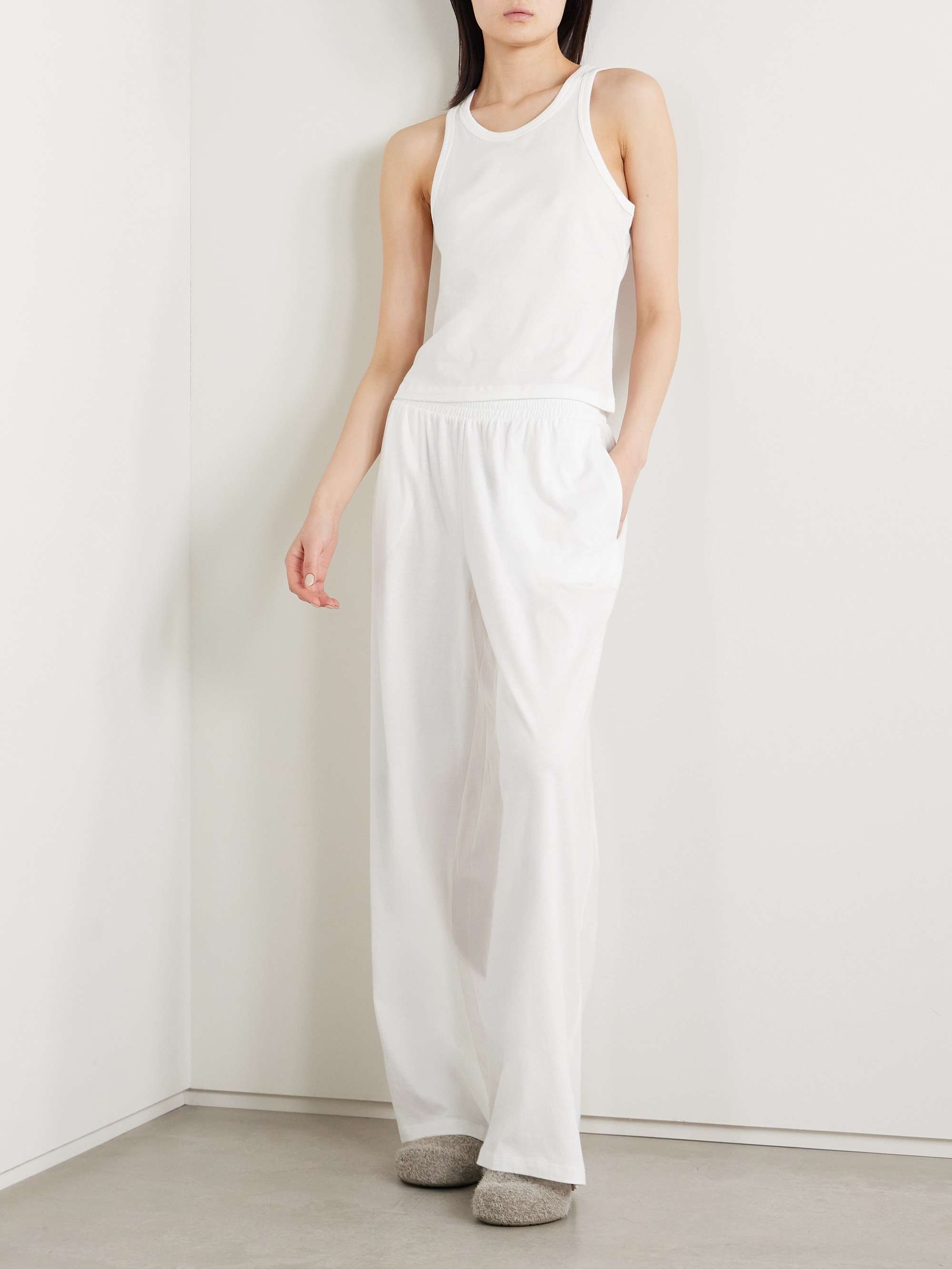 Cathie Cadence organic Pima cotton-jersey tank and pants set view