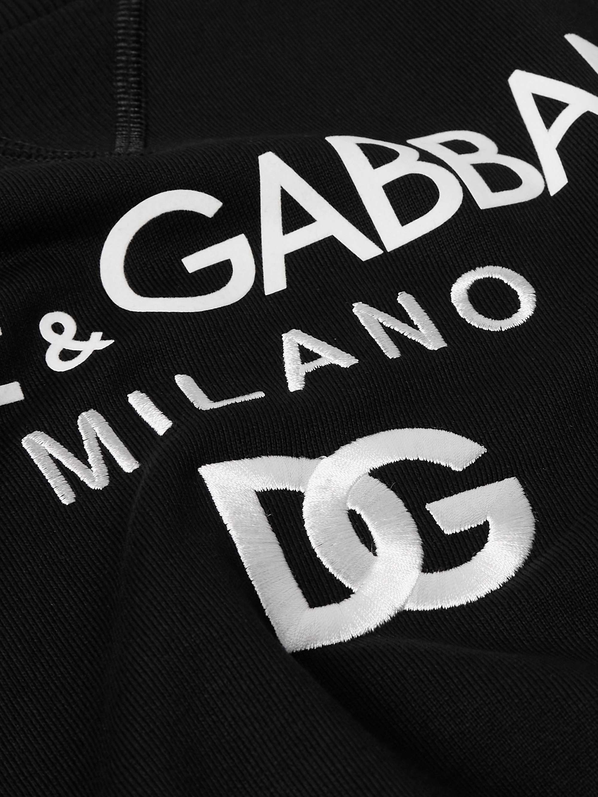 Logo-Print Embroidered Cotton-Jersey Sweatshirt view