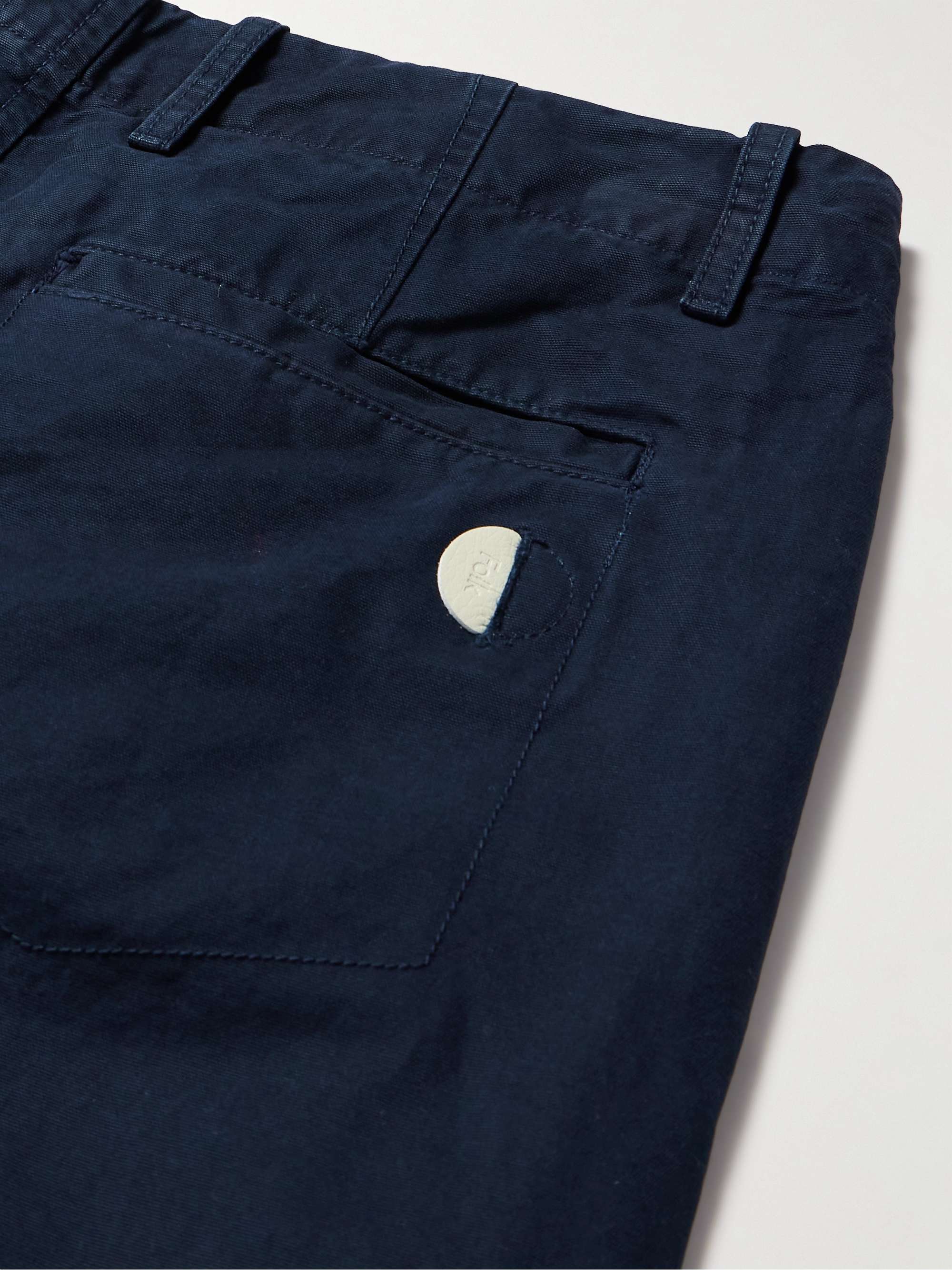 Assembly Straight-Leg Pleated Cotton-Twill Trousers view