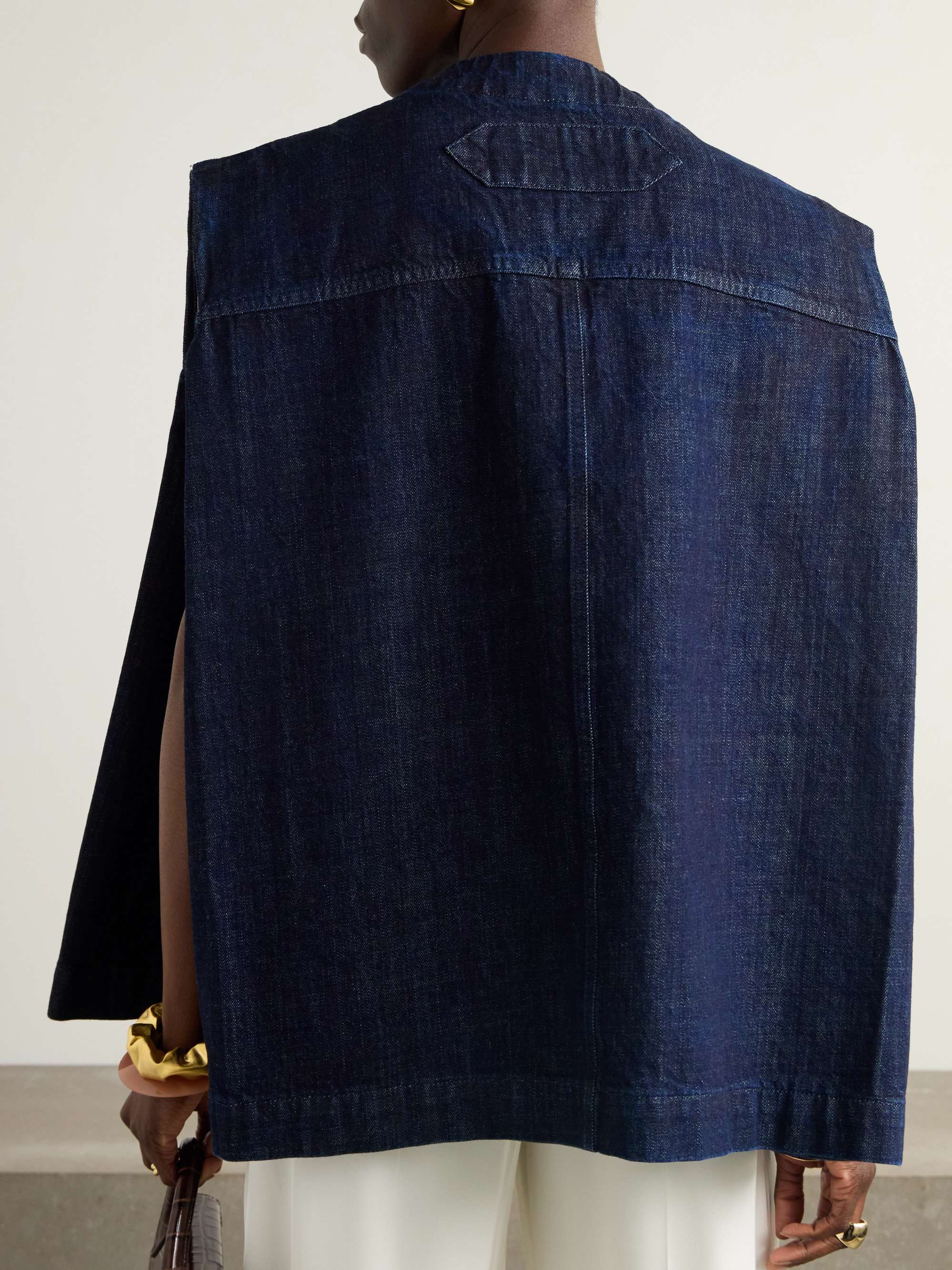 Salon de-Nîmes printed denim top view
