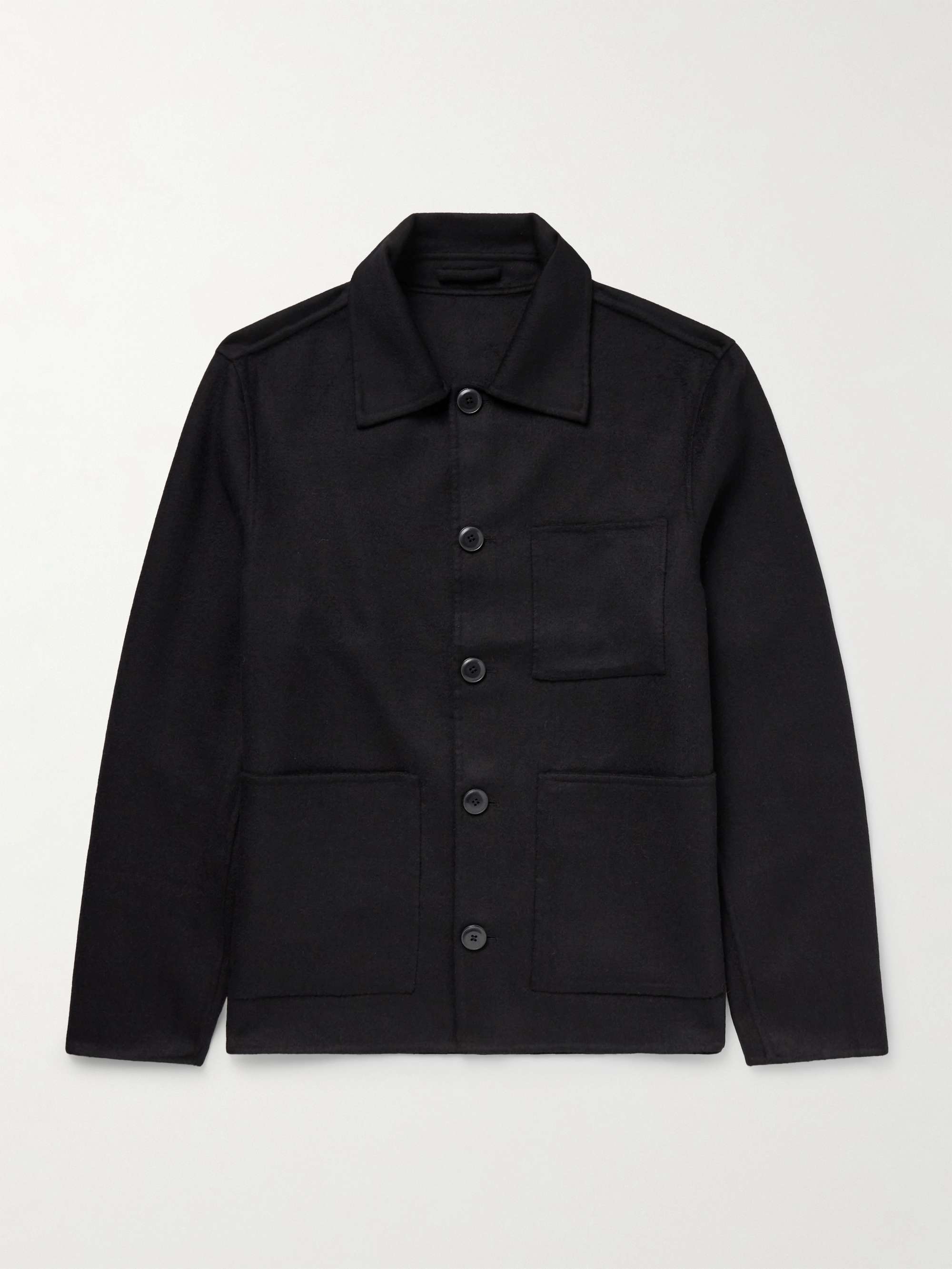 Ansel 8017 Double-Faced Wool-Blend Felt Overshirt view