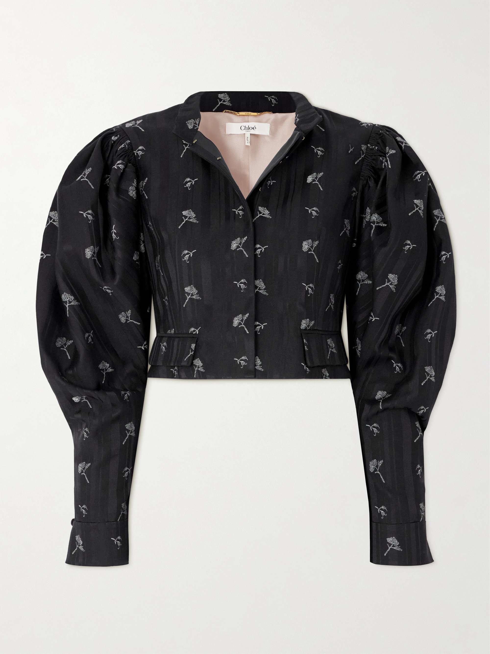 Cotton and silk-blend jacket view