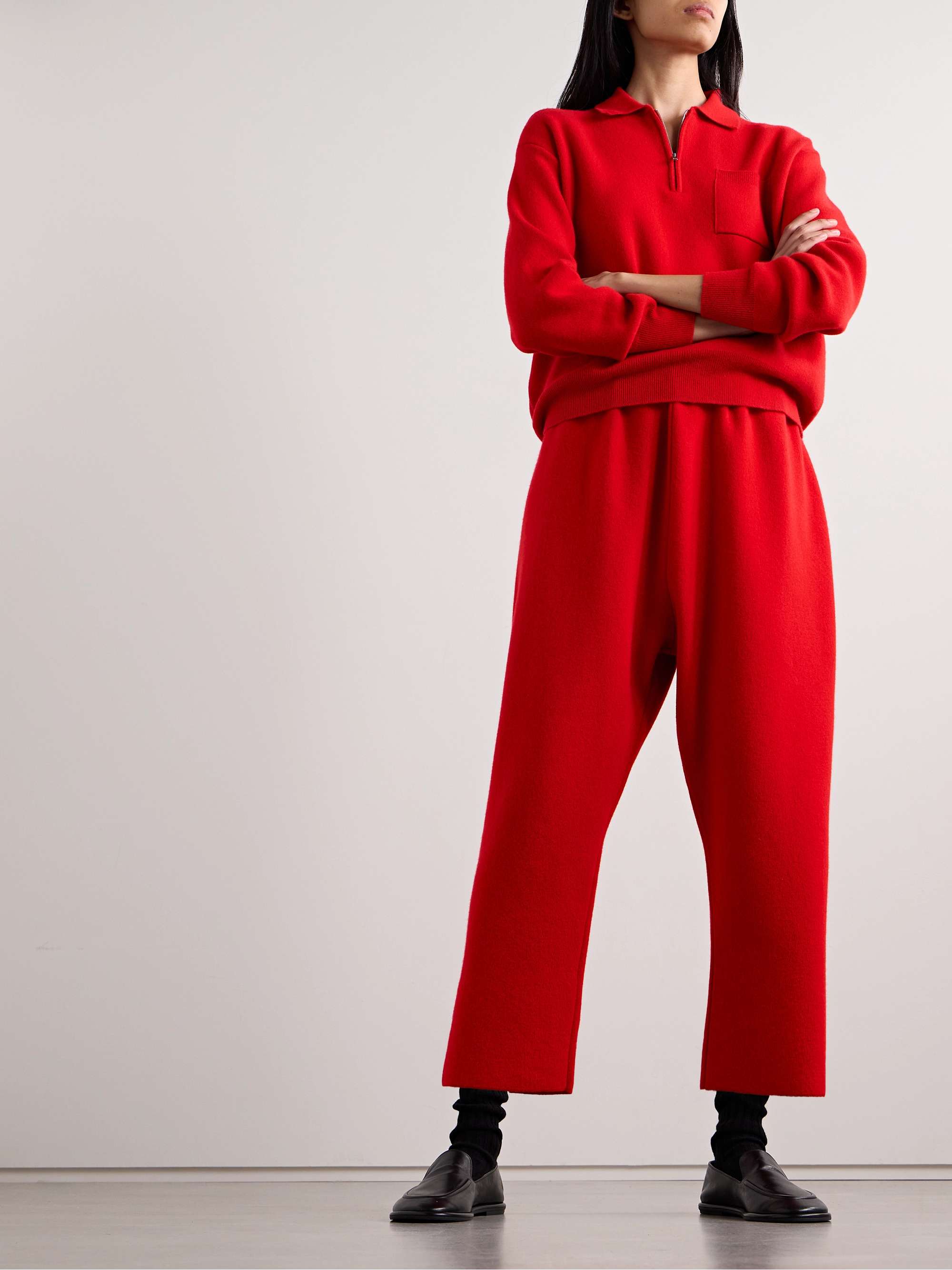Herea cropped cashmere tapered pants view