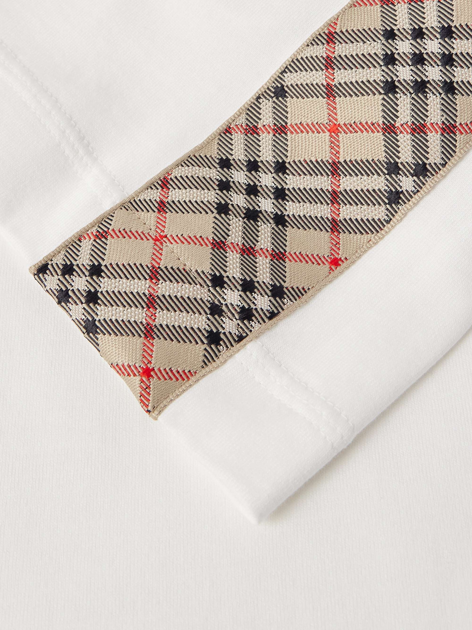 Checked Cotton-Jersey T-Shirt view