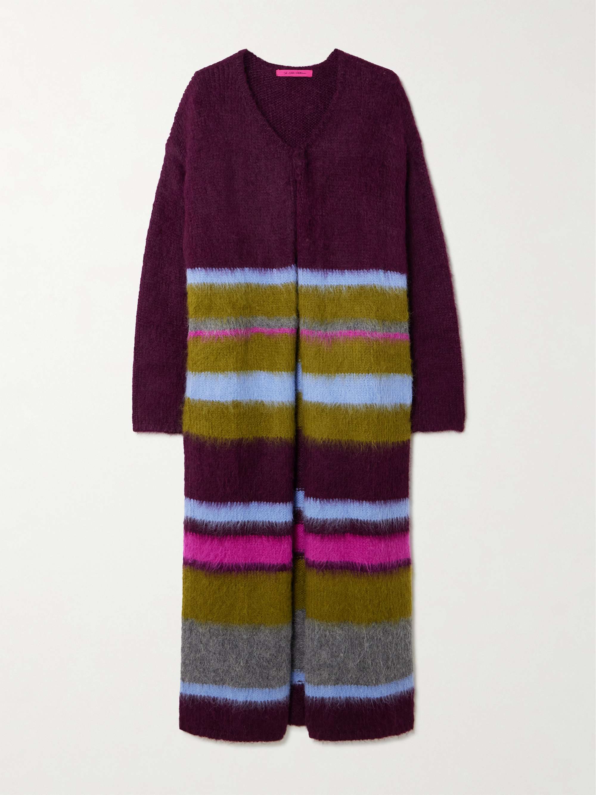 Thistle striped alpaca-blend cardigan view