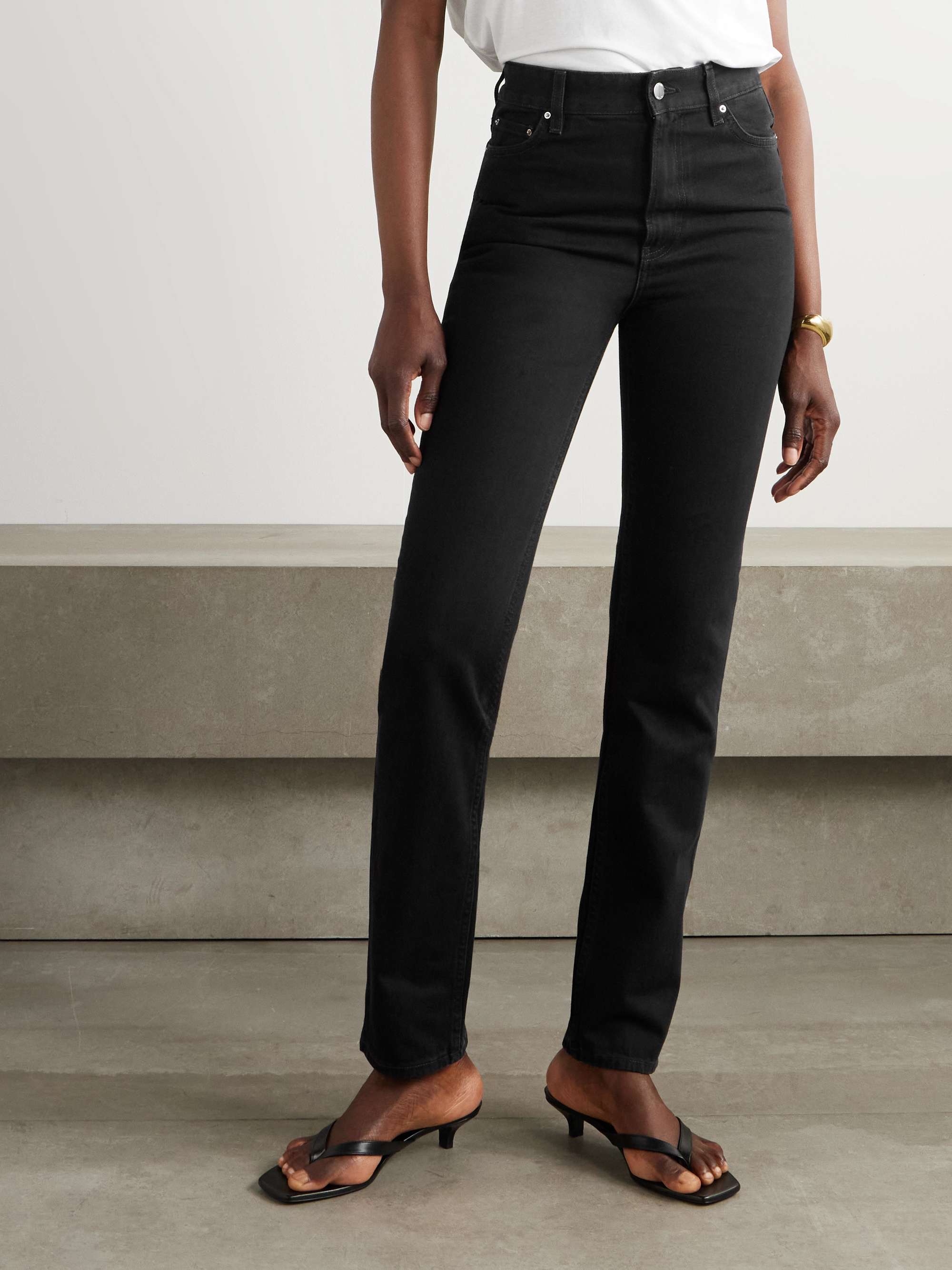 Mid-rise slim-fit jeans view