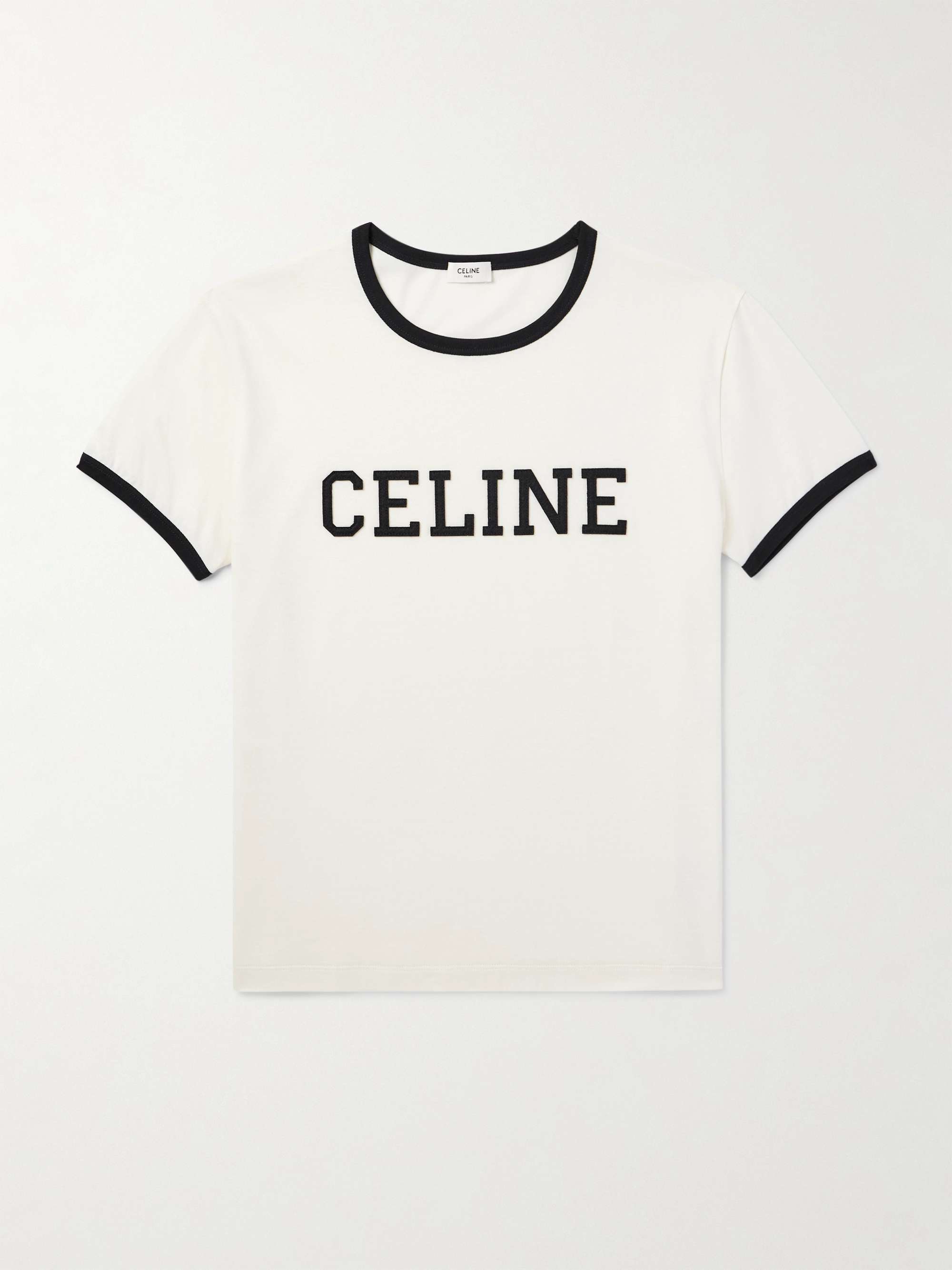 Cropped Logo-Appliquéd Cotton-Jersey T-Shirt view